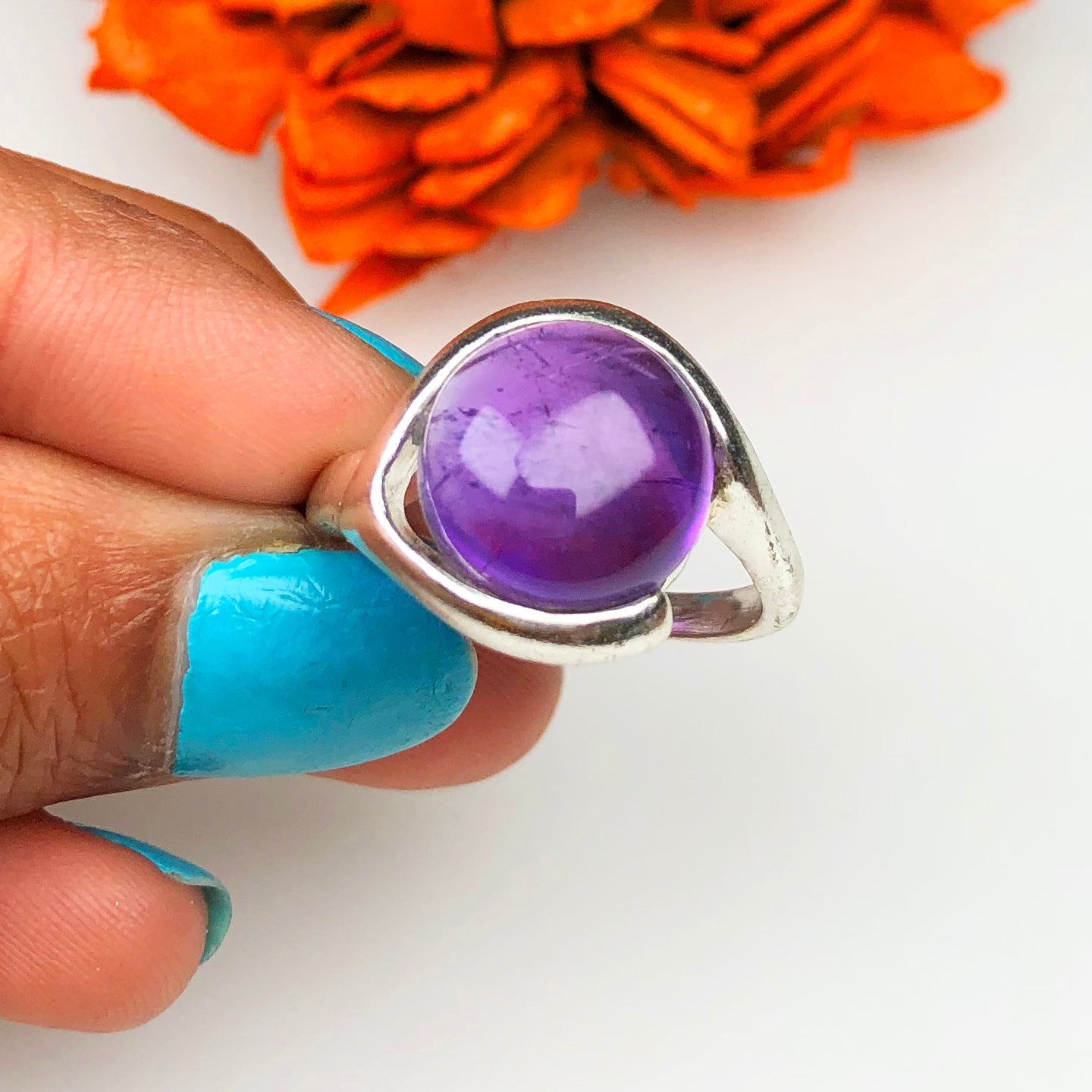 Majestic Purple Amethyst Ring for Women