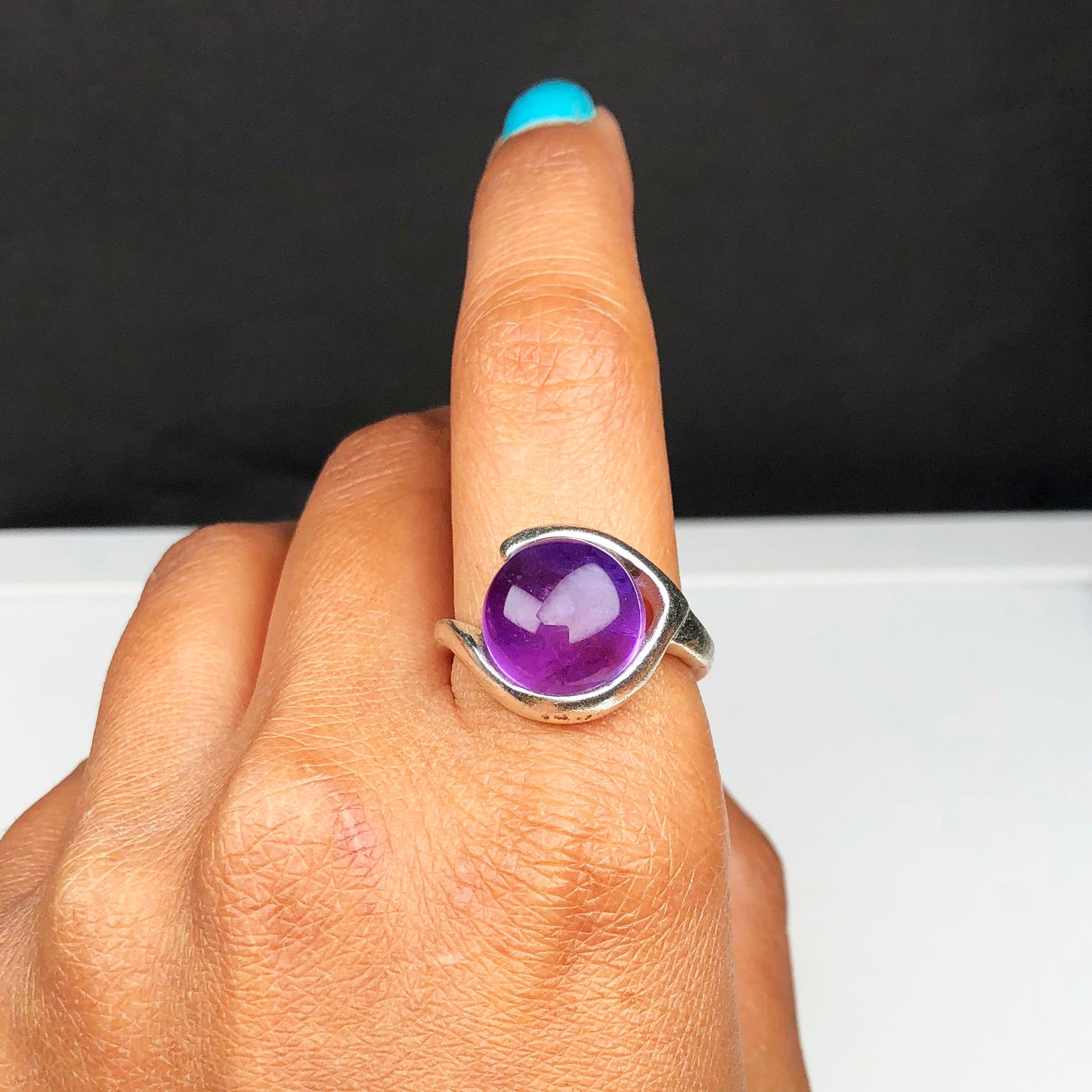 Majestic Purple Amethyst Ring for Women