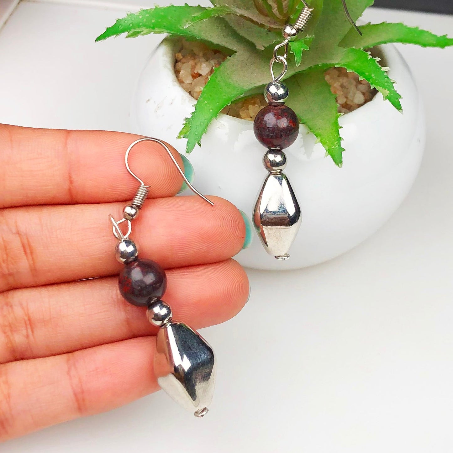 Brown Jasper Earrings