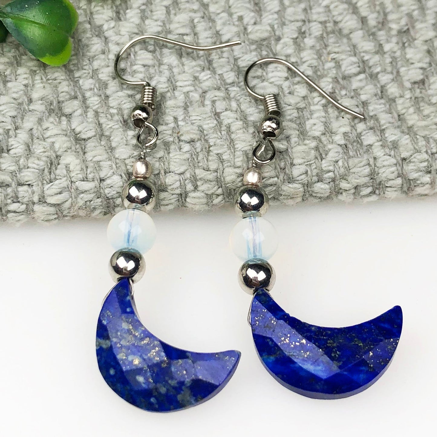 Opalite and Lapis Lazuli Earrings