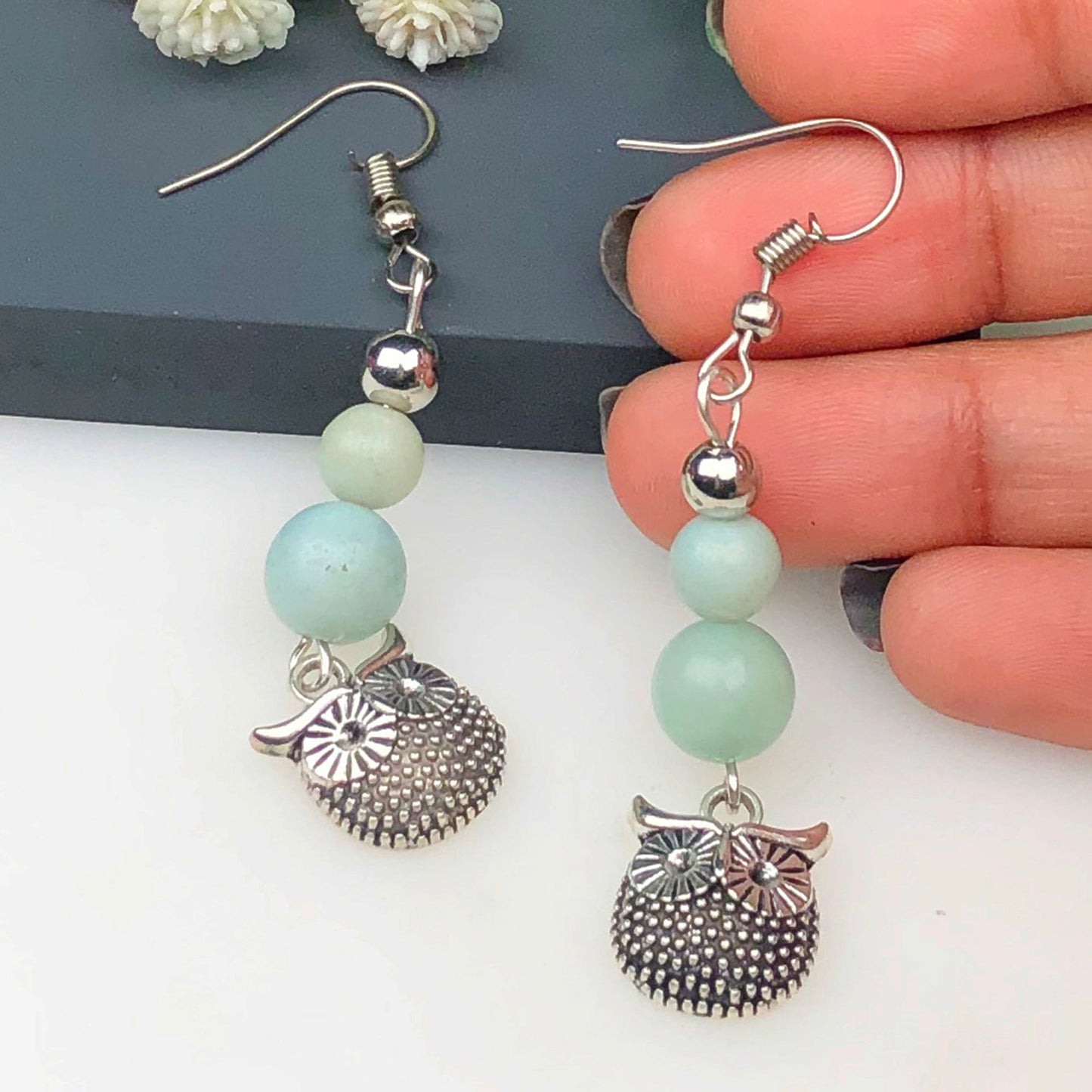 Amazonite Earrings for Women and Girls