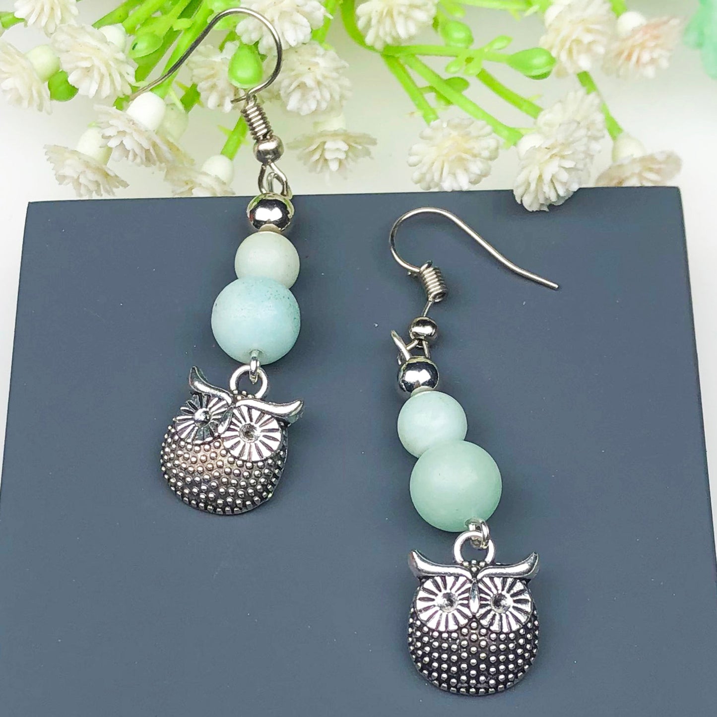 Amazonite Earrings for Women and Girls