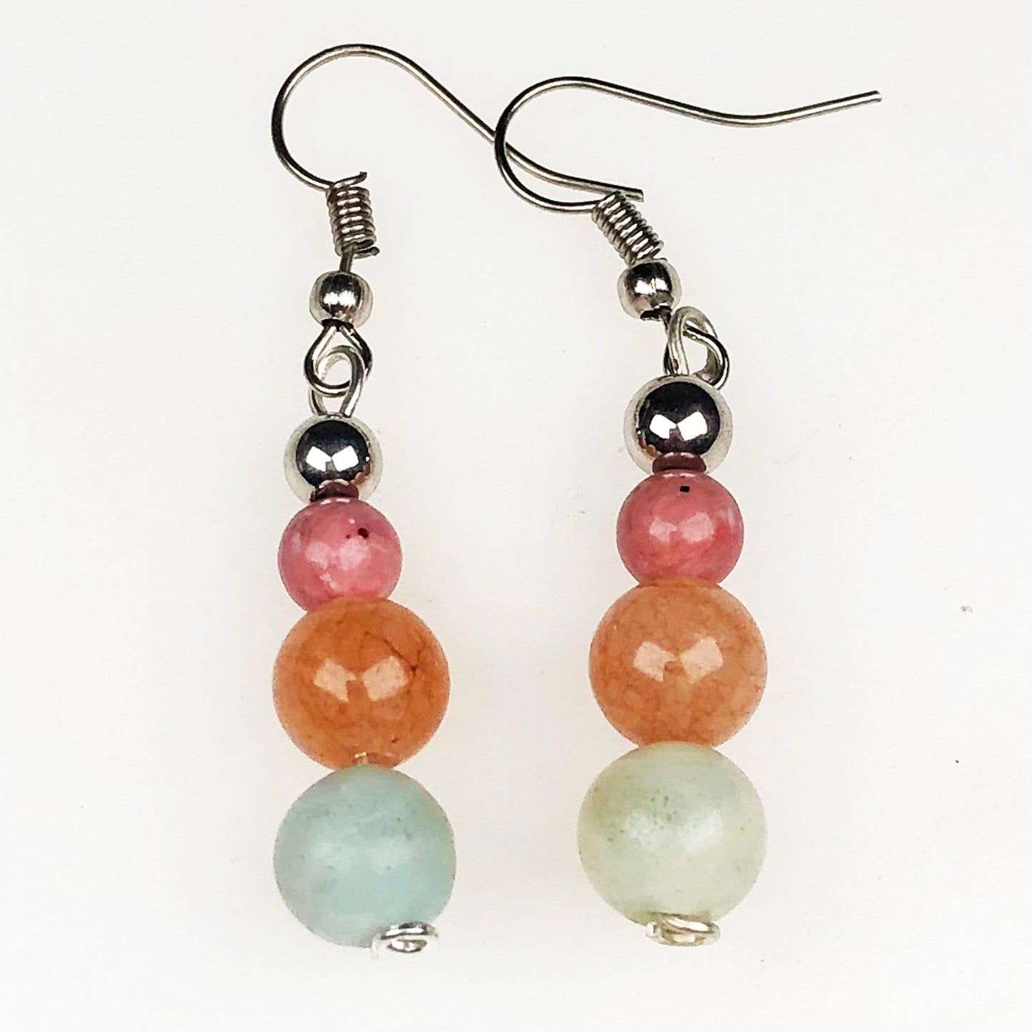 Sunstone Amazonite Earrings for Women and Girls