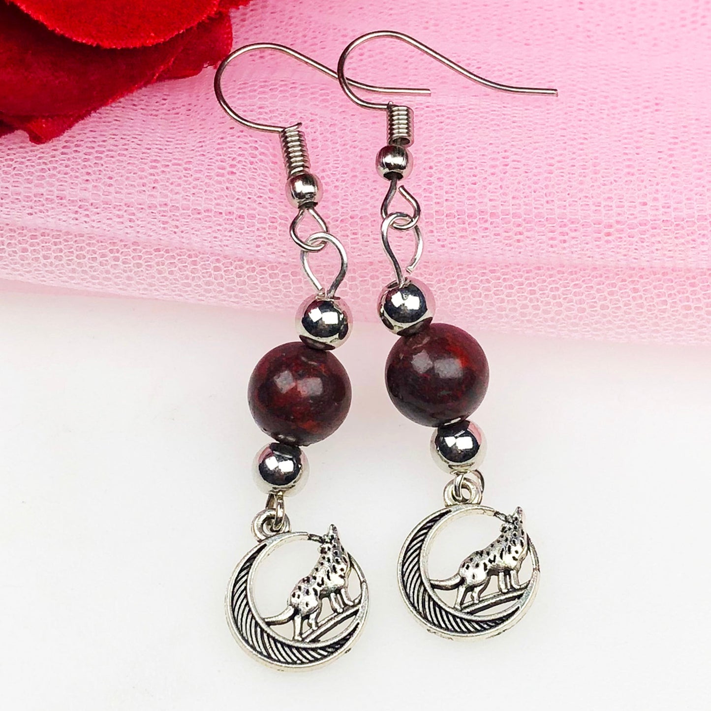 Rainbow Jasper Earrings for Women and Girls