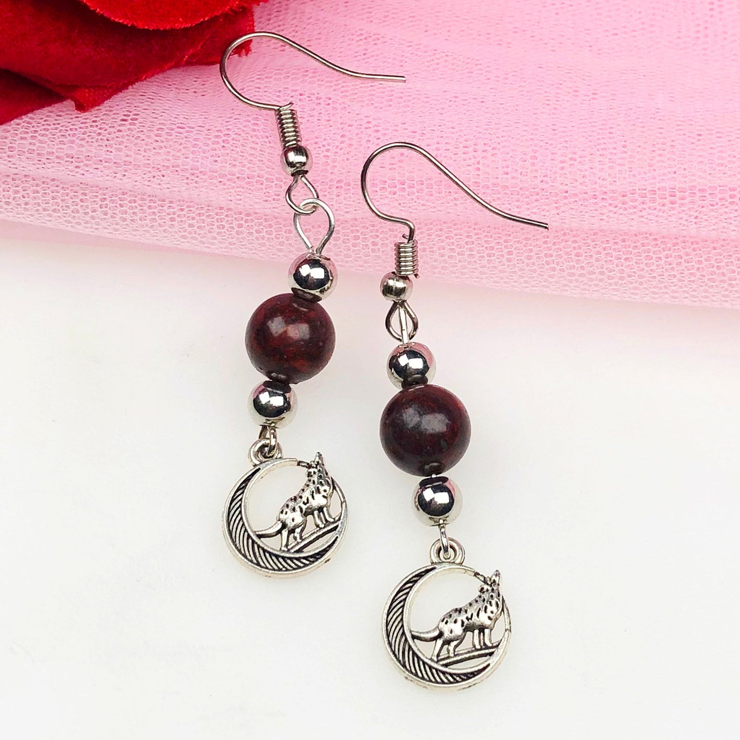 Rainbow Jasper Earrings for Women and Girls