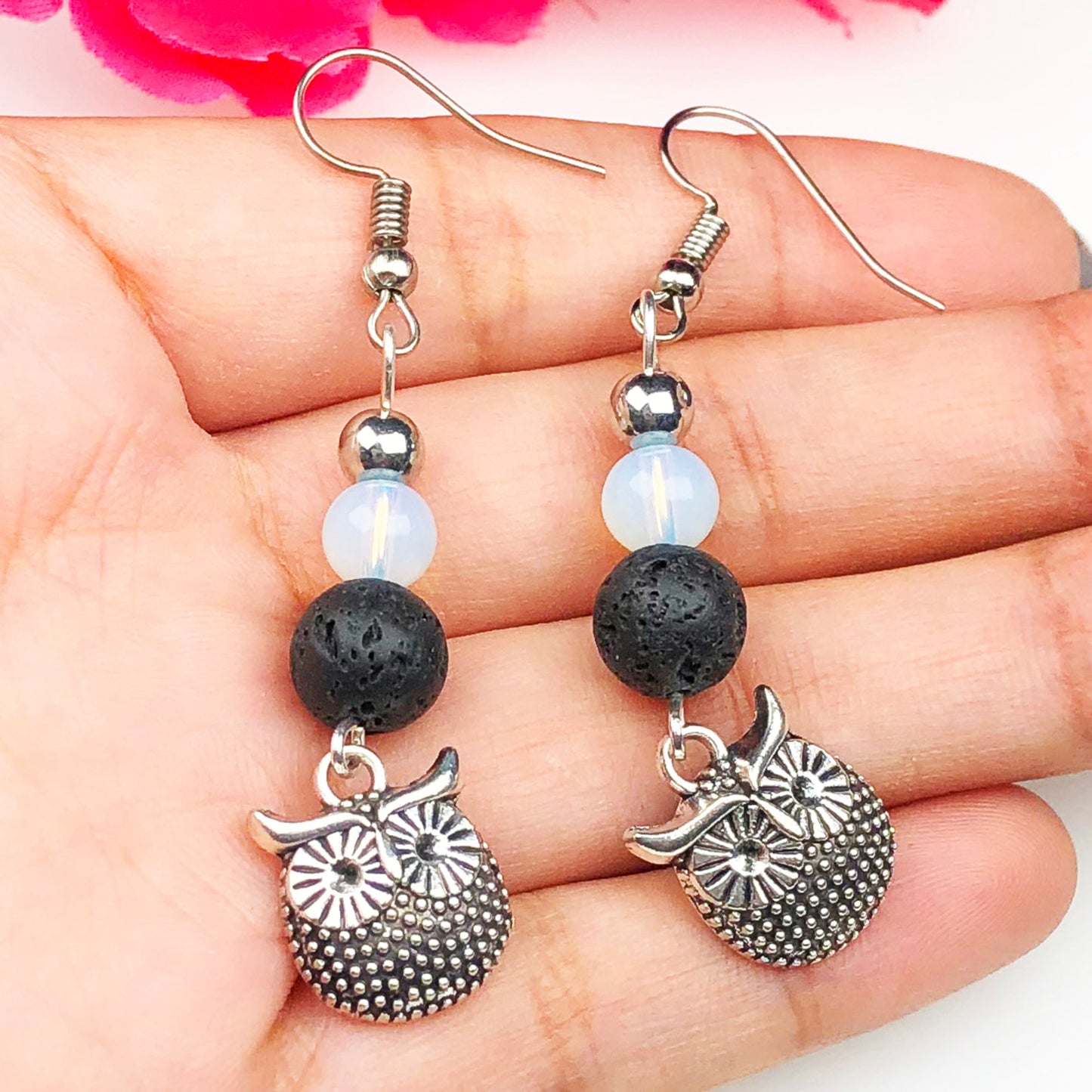 Opalite Lava Earrings for Women and Girls