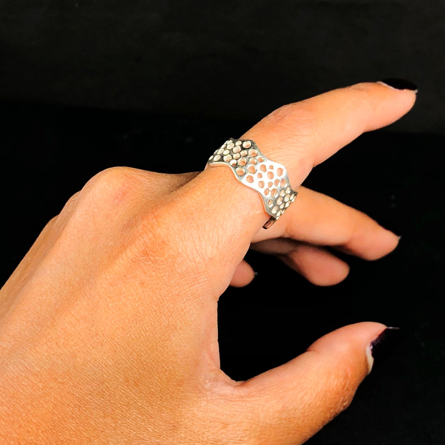 Tibet Sliver Ring for women and Girls stylish skin friendly nickle free, Wrap Around