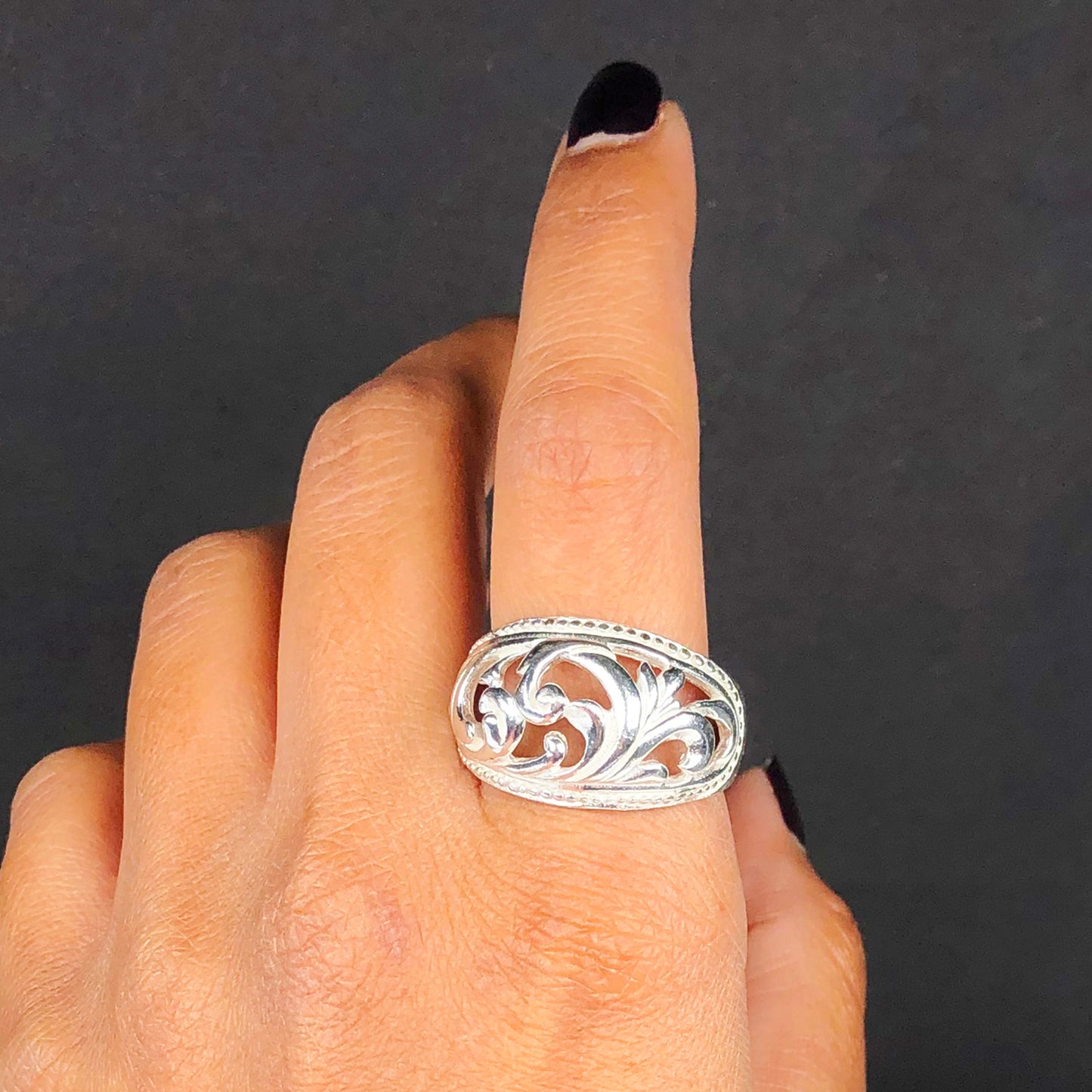 Tibet Sliver Ring for women and Girls stylish skin friendly nickle free,Elegant Design