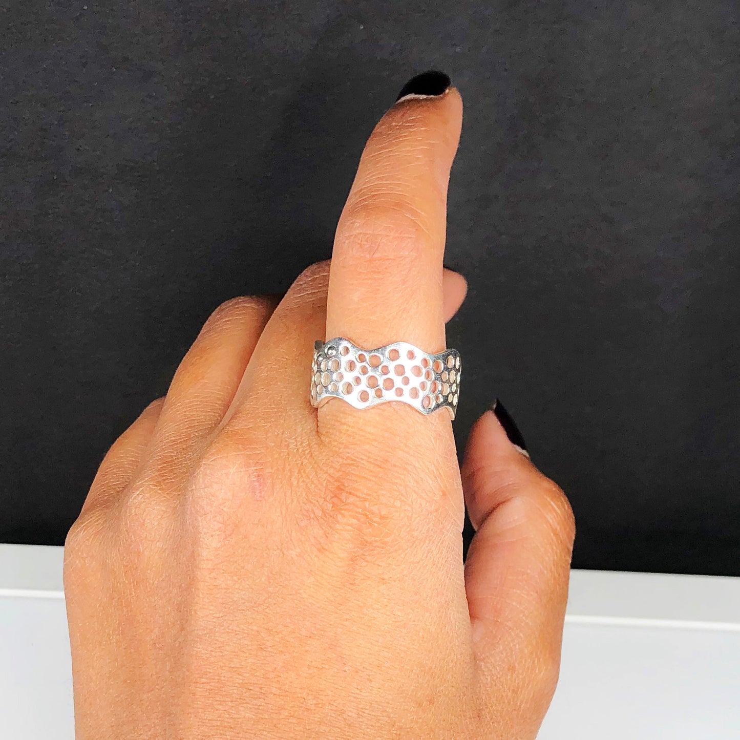 Tibet Sliver Ring for women and Girls stylish skin friendly nickle free,Very pretty Design