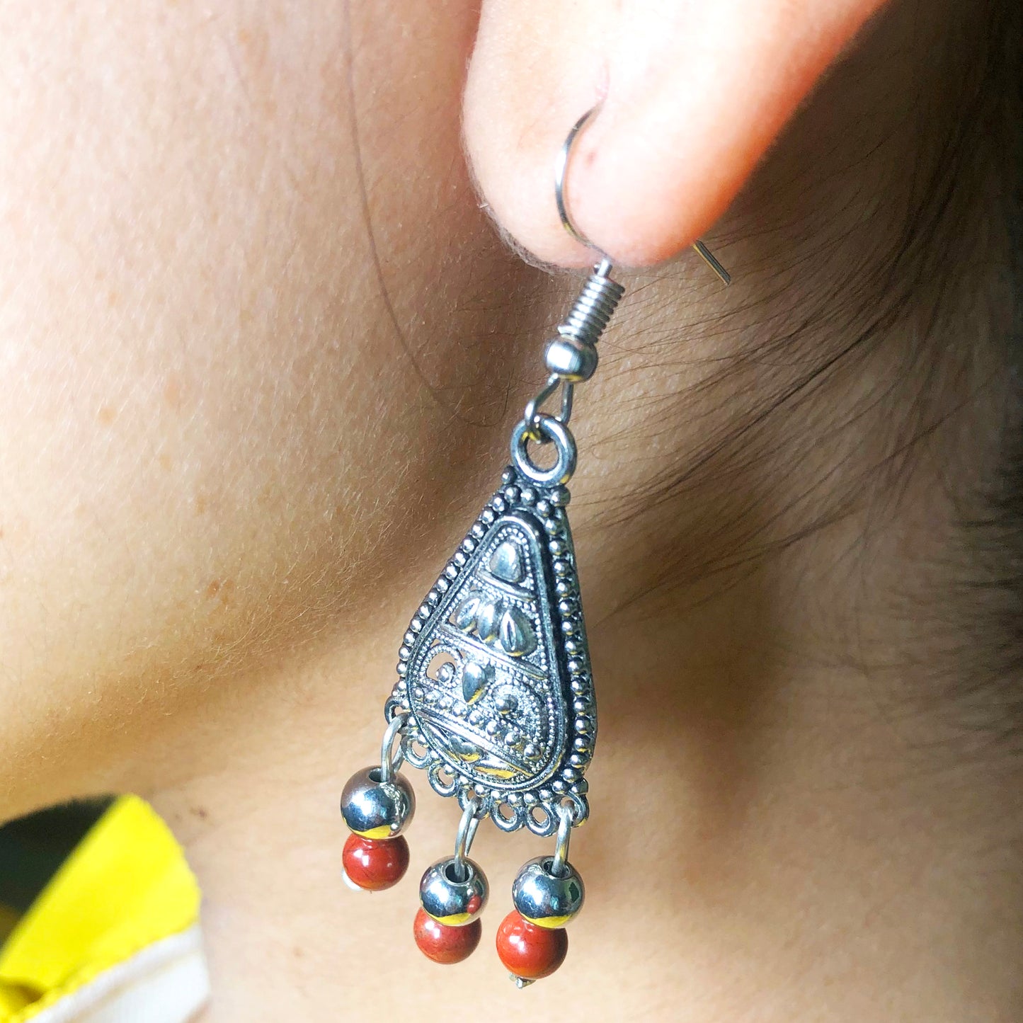Red Jasper Earrings for Women and Girls