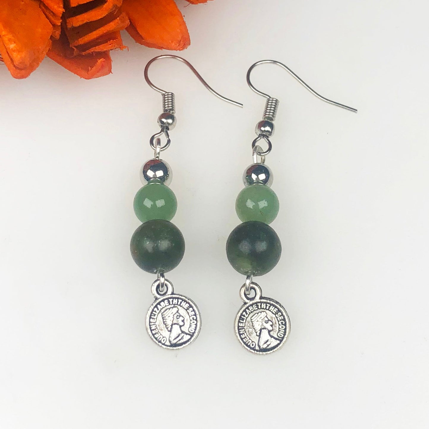 Pyrite Jasper Earrings for Women and Girls
