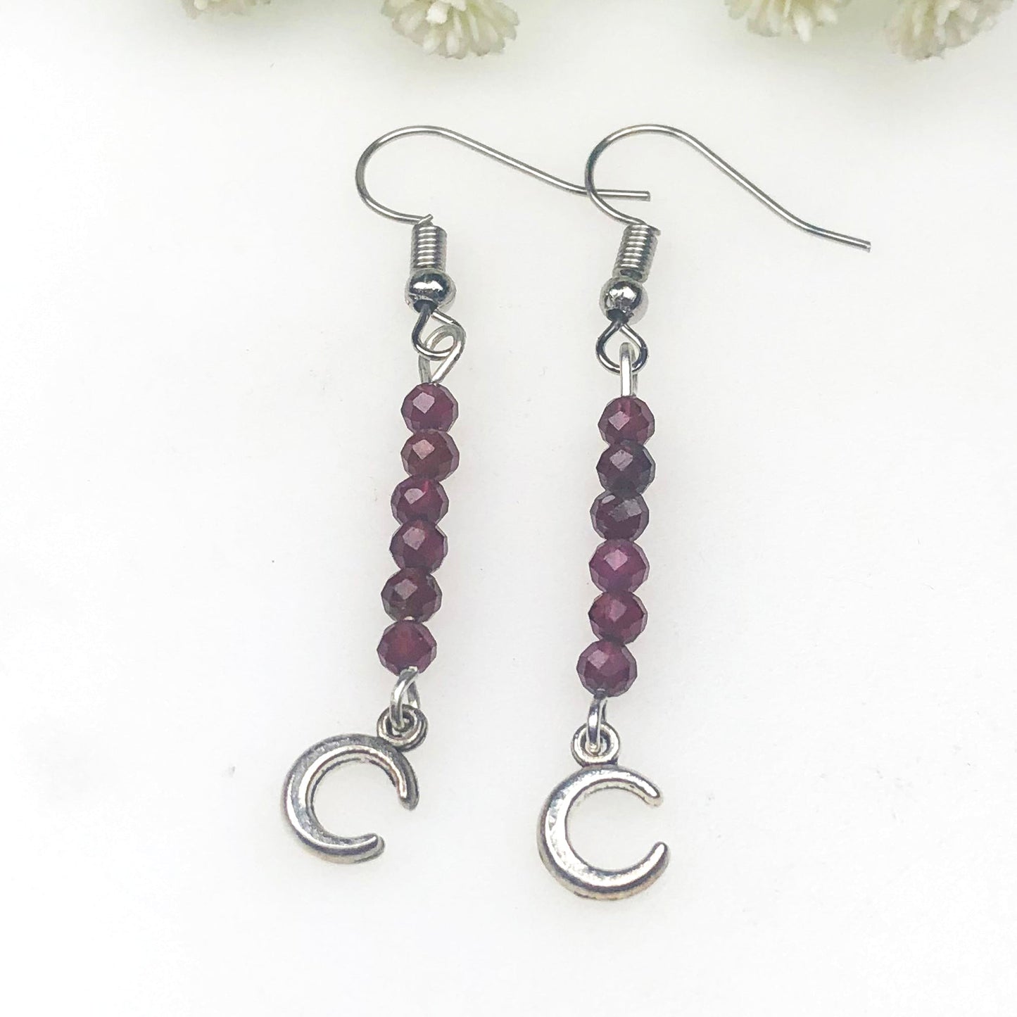 Red GarnetEarrings for Women and Girls