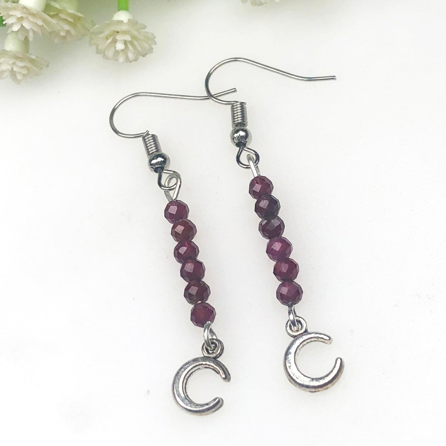Red GarnetEarrings for Women and Girls