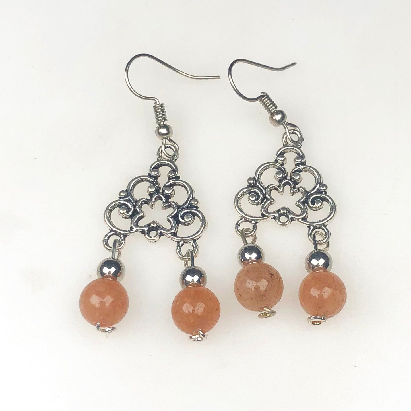 Sunstone Howlite Earrings for Women and Girls