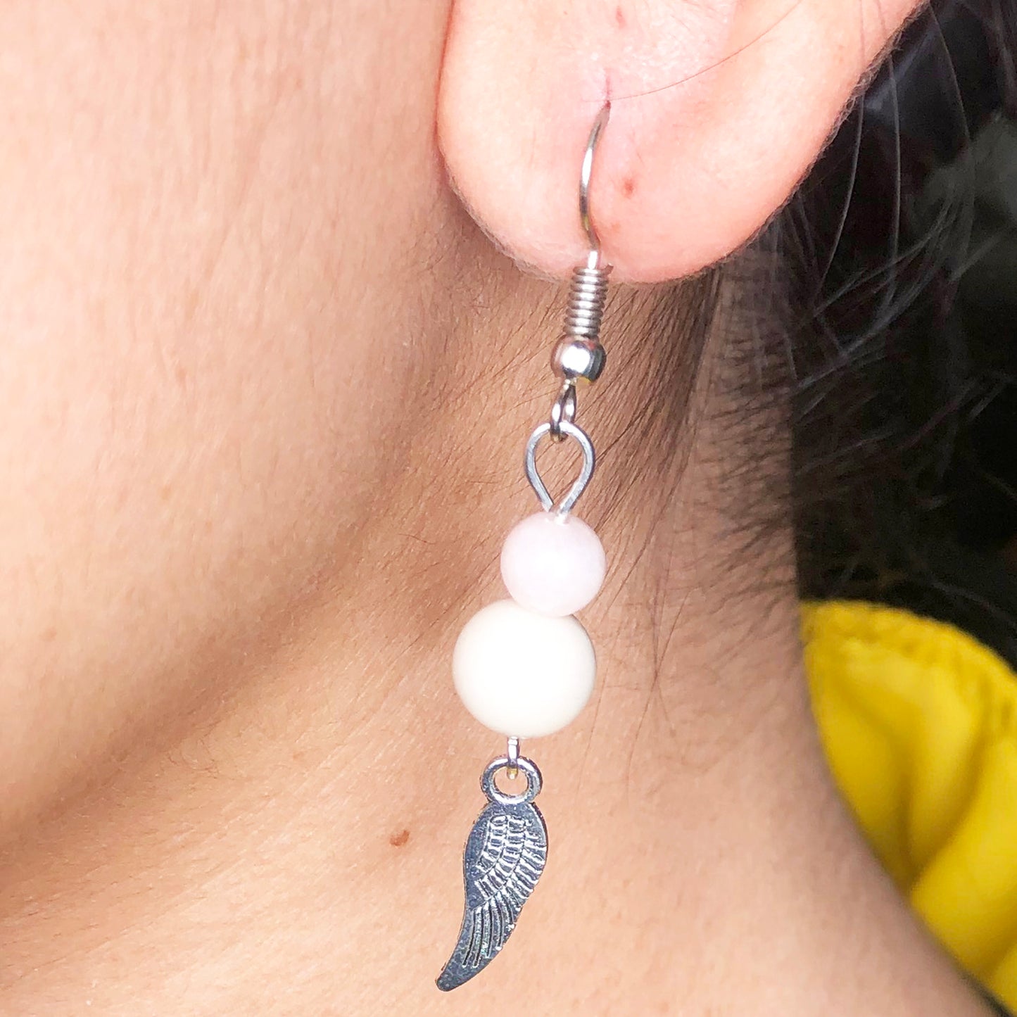 Pink Opal Earrings for Women and Girls