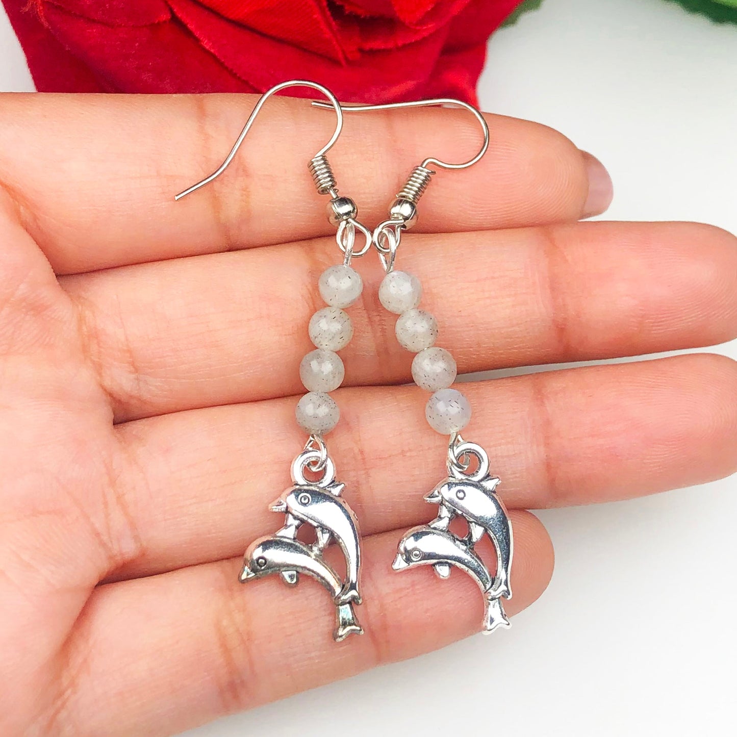 Labrodorite Earrings for Women and Girls