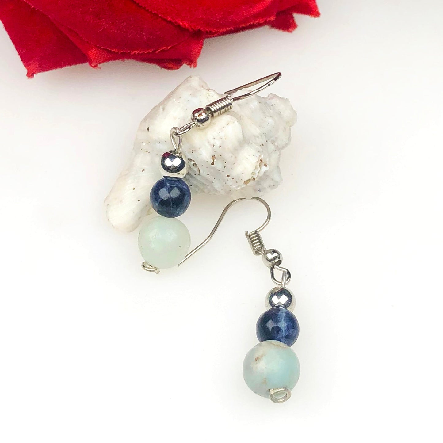 Lapis Amazonite Earrings for Women and Girls