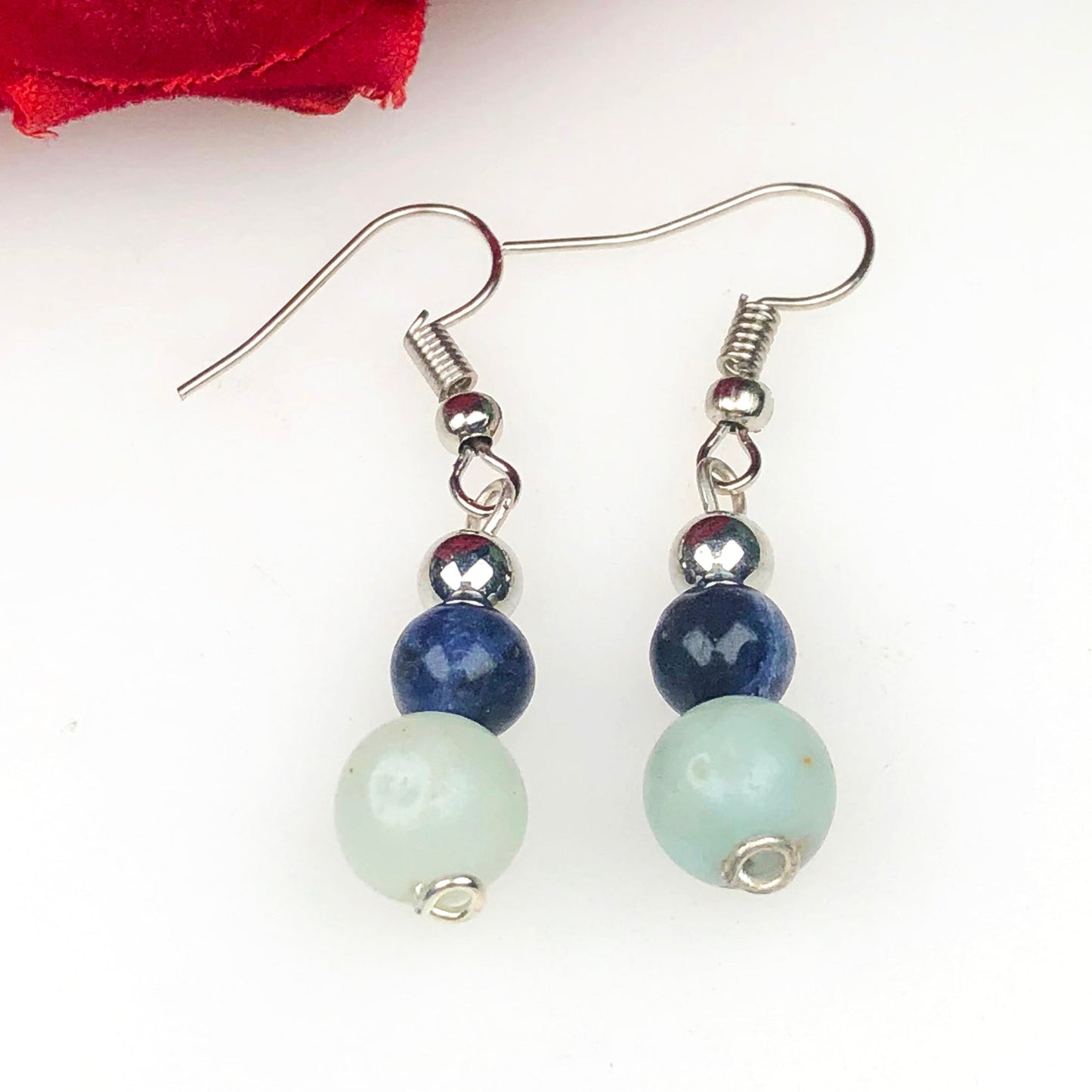 Lapis Amazonite Earrings for Women and Girls