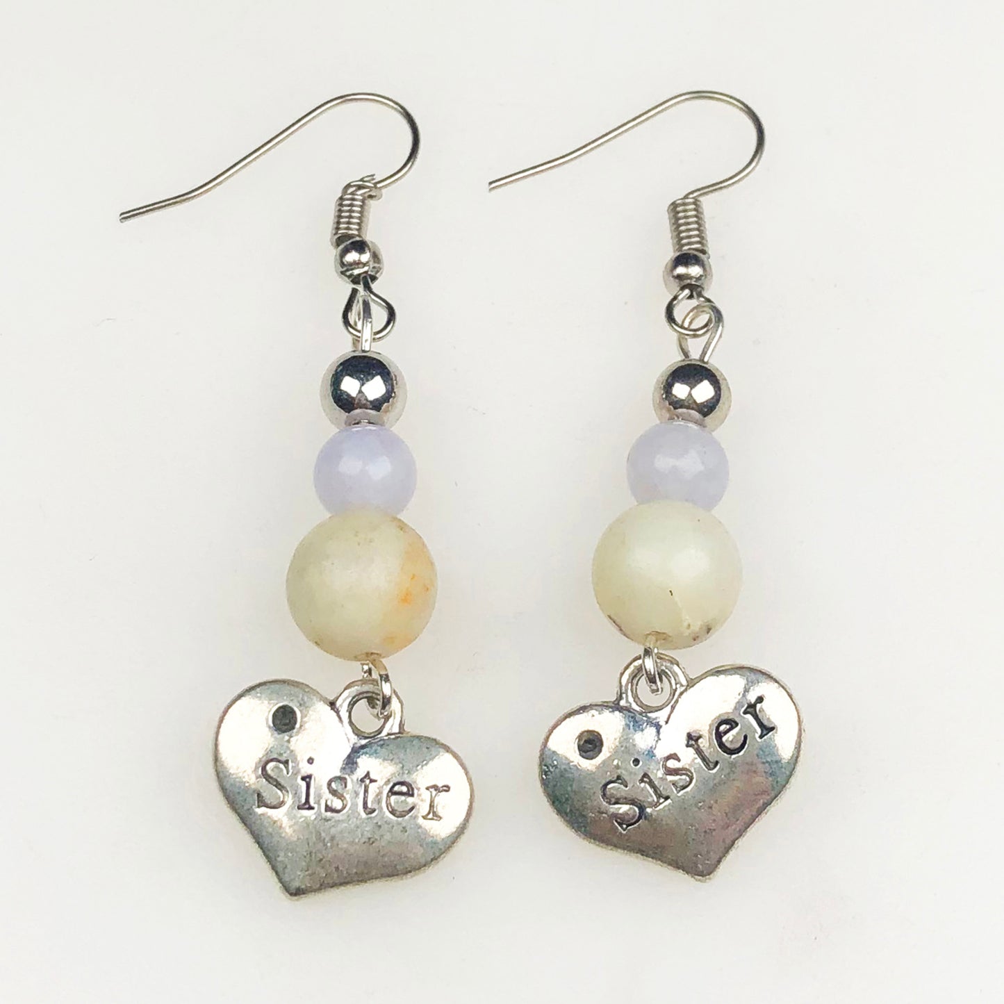Natural Gemstone Jasper and Agate Earrings for Women and Girls