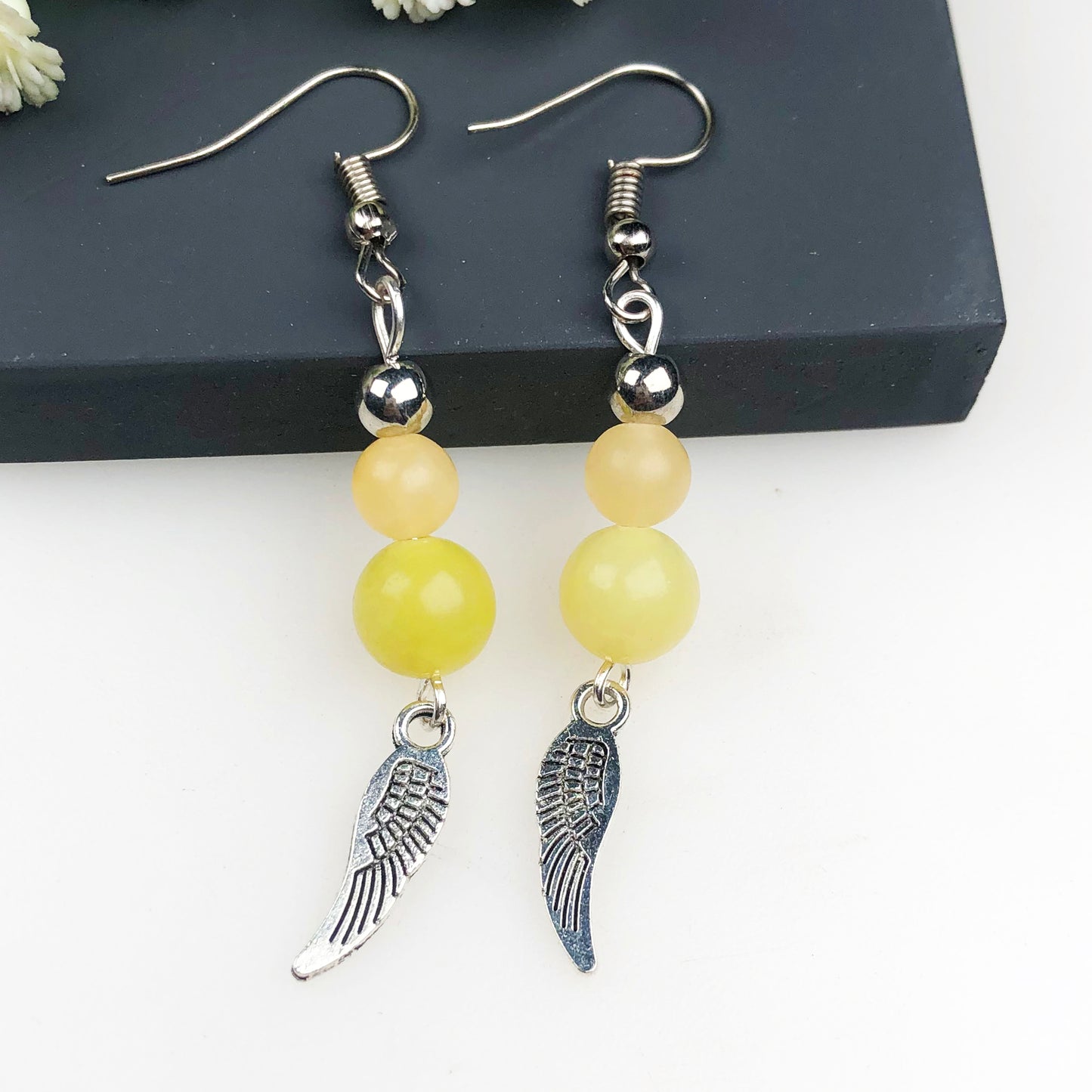 Natural Gemstone Incredible Onyx and Agate Earrings for Women and Girls