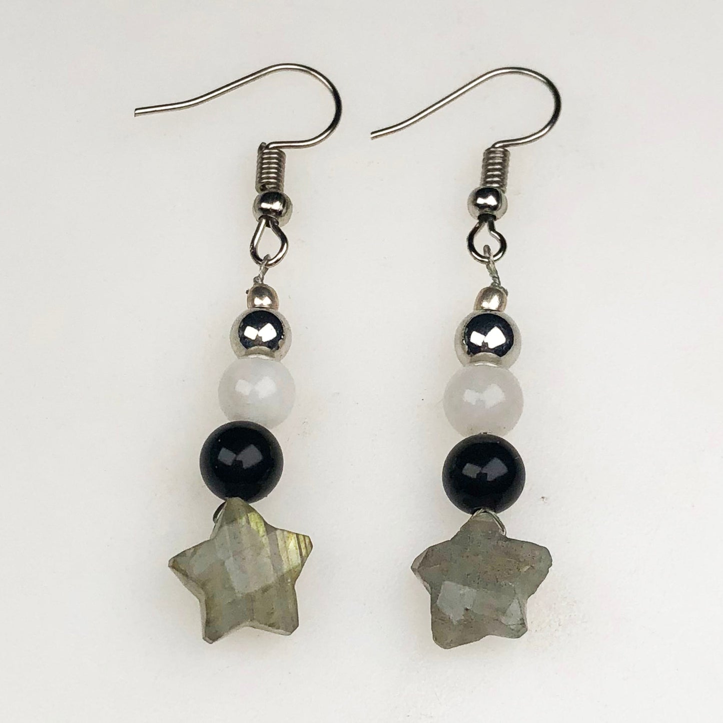 Natural Gemstone Very pretty Labradorite, Onyx and Agate Earrings for Women and Girls