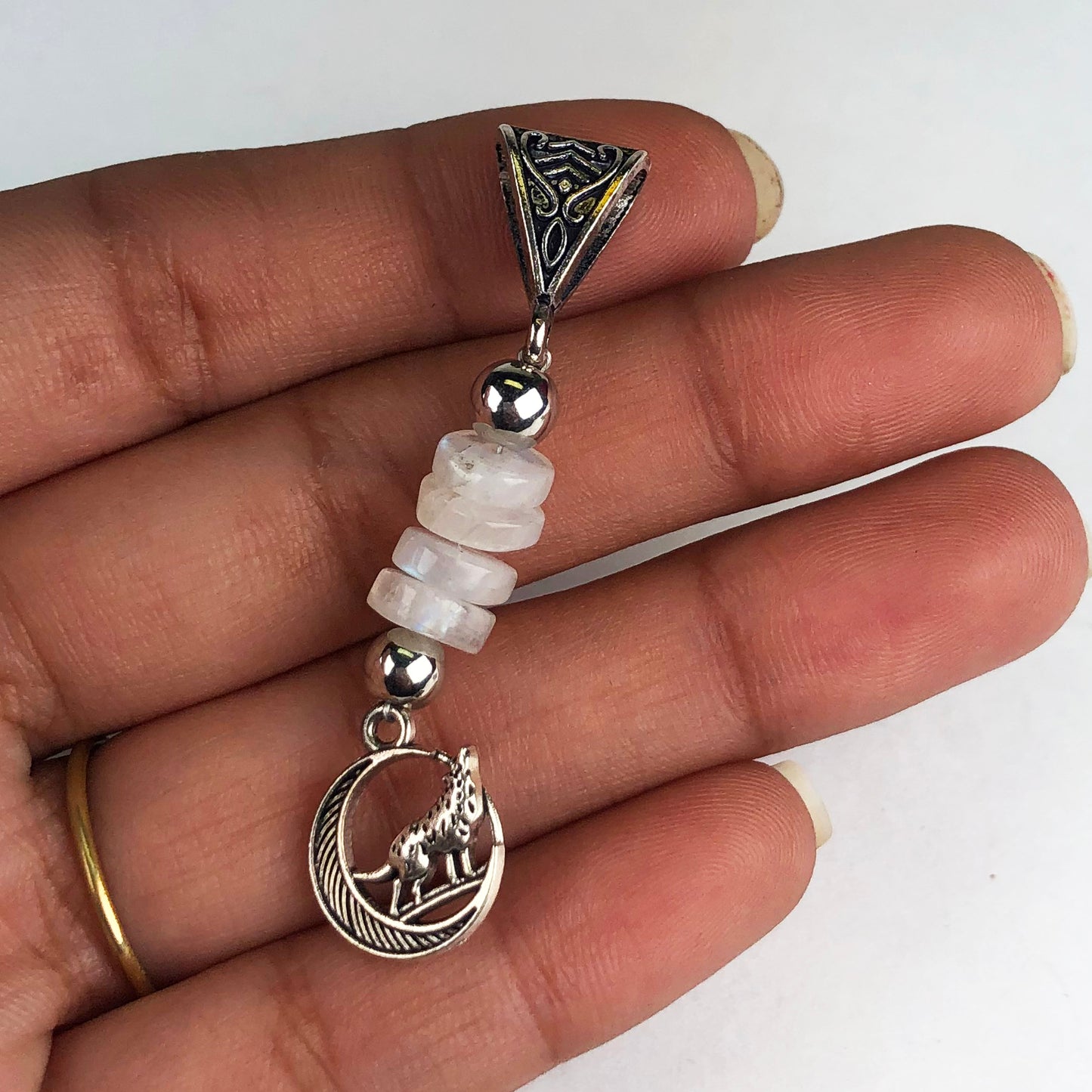Lovely White Moonstone Pendant Healing for Women and Girls Pendant