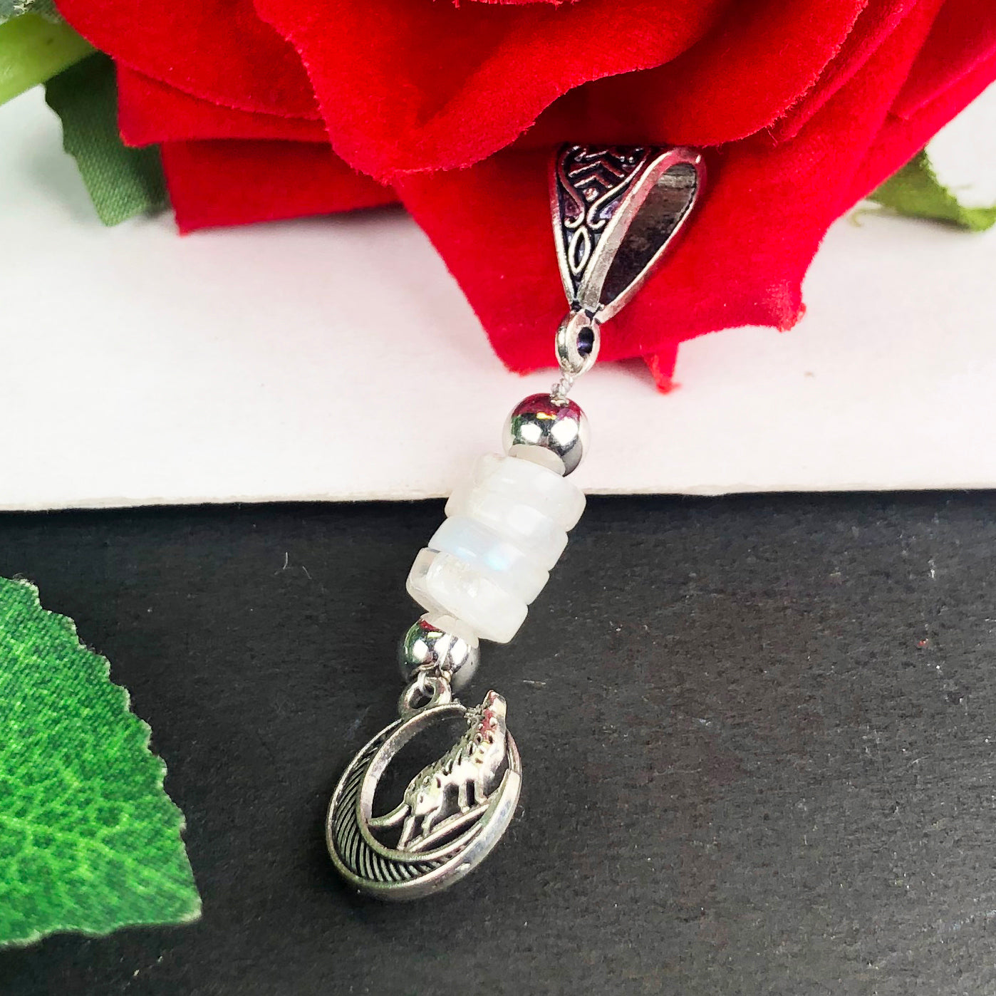 Lovely White Moonstone Pendant Healing for Women and Girls Pendant