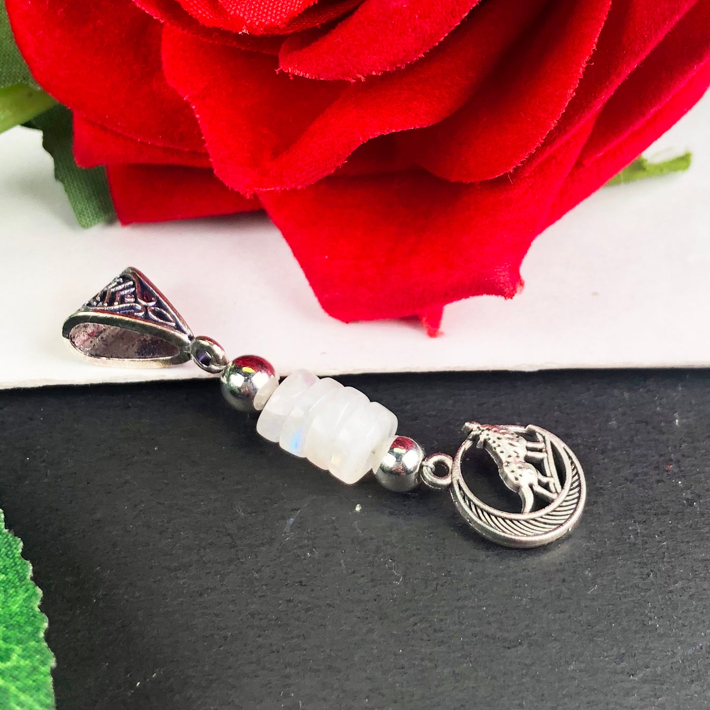 Lovely White Moonstone Pendant Healing for Women and Girls Pendant