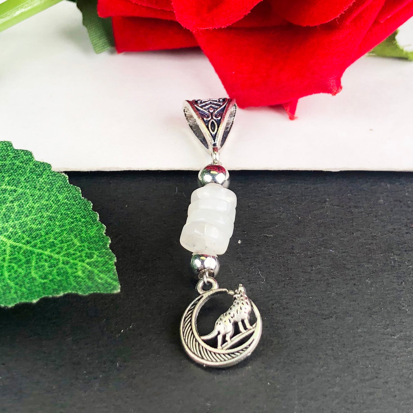 Lovely White Moonstone Pendant Healing for Women and Girls Pendant