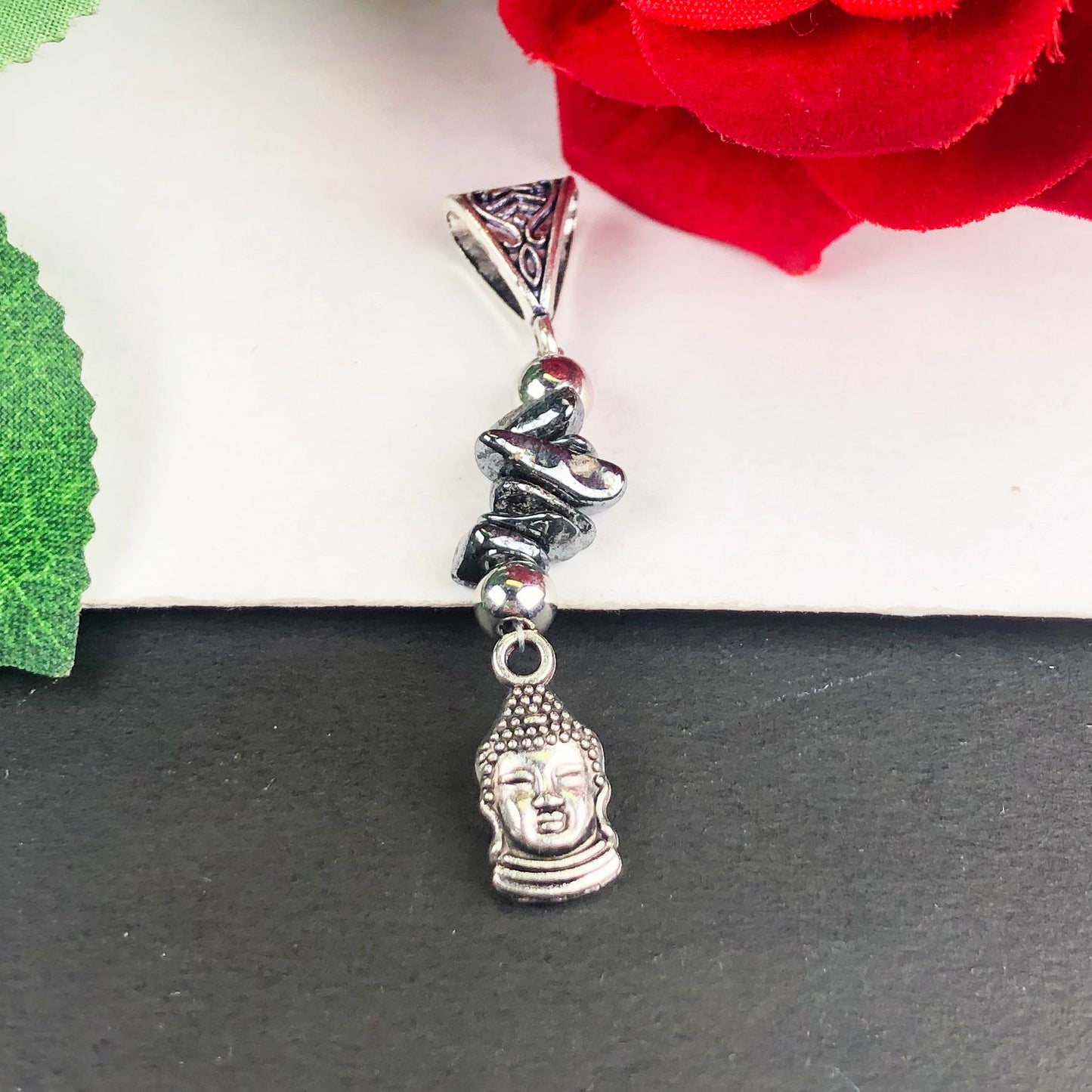 Grey Hematite Pendant Healing for Women and Girls Pendant