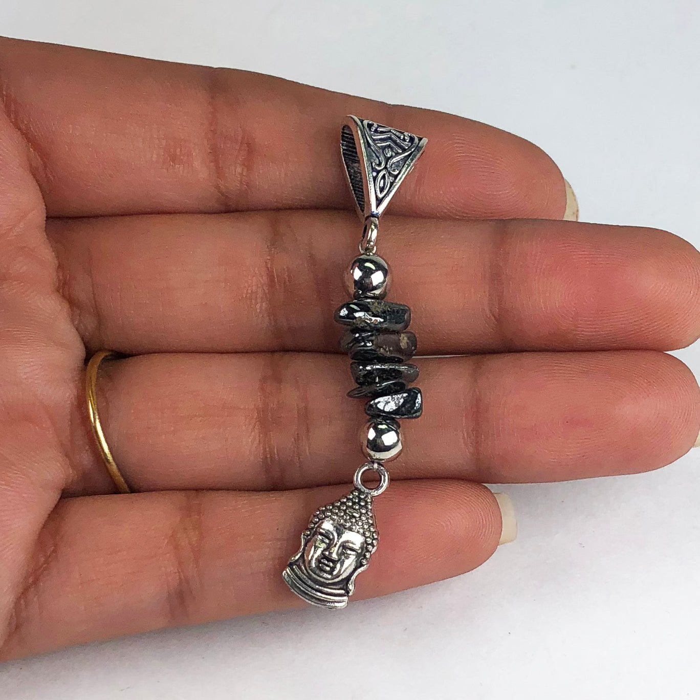 Grey Hematite Pendant Healing for Women and Girls Pendant