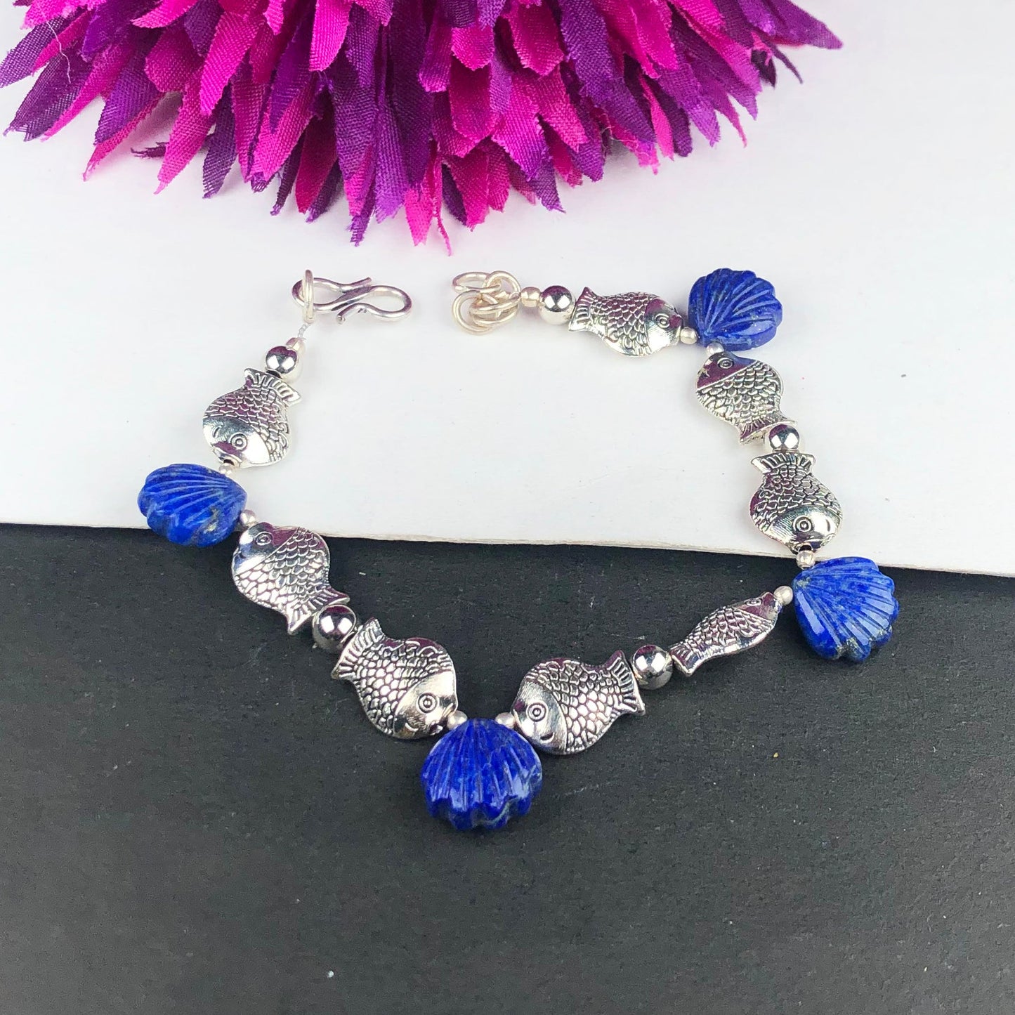 Wonderful Blue Lapis Lazuli Bracelet Healing Adjustable