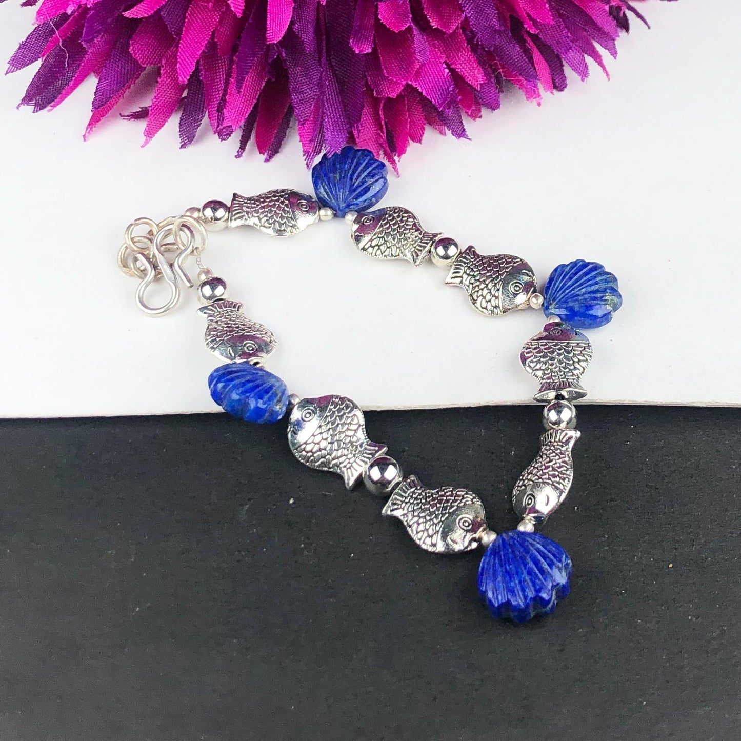 Wonderful Blue Lapis Lazuli Bracelet Healing Adjustable