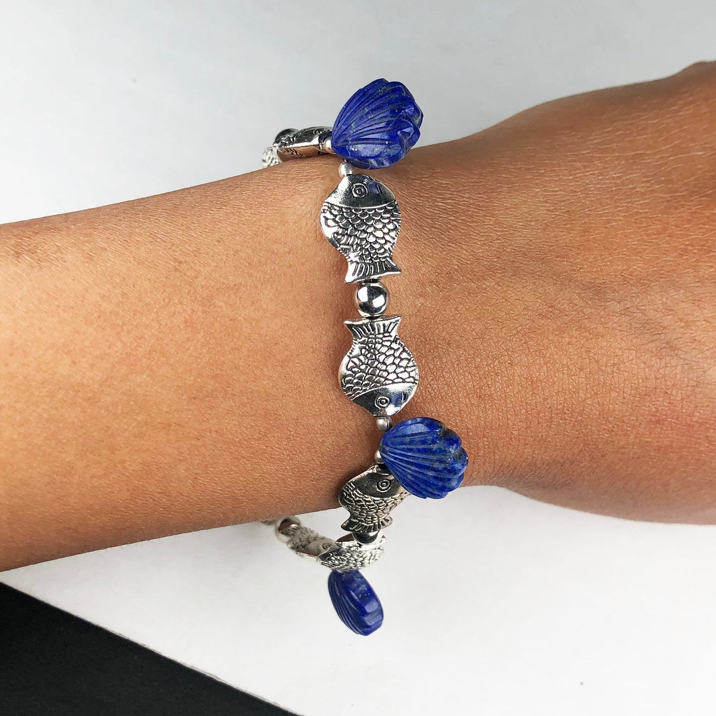 Wonderful Blue Lapis Lazuli Bracelet Healing Adjustable