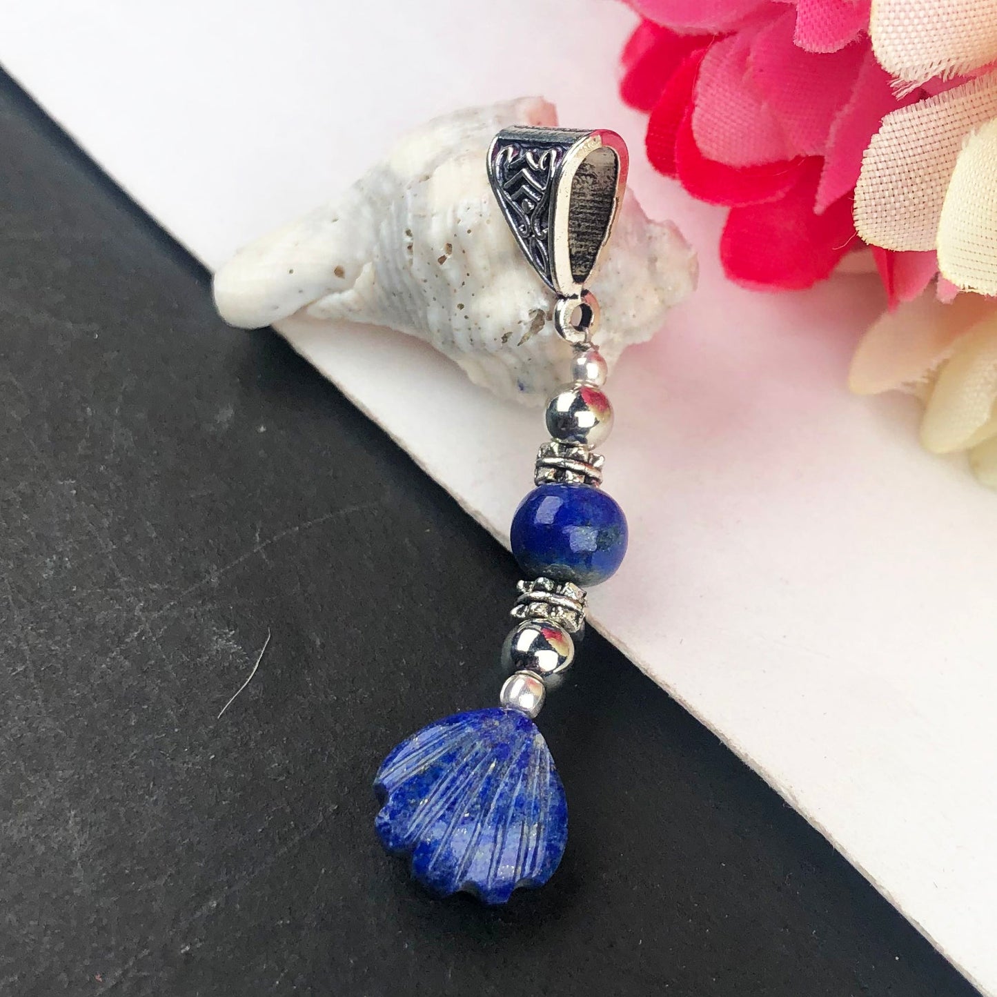 Stunning Blue Lapis Lazuli Healing Pendant for Women and Girls