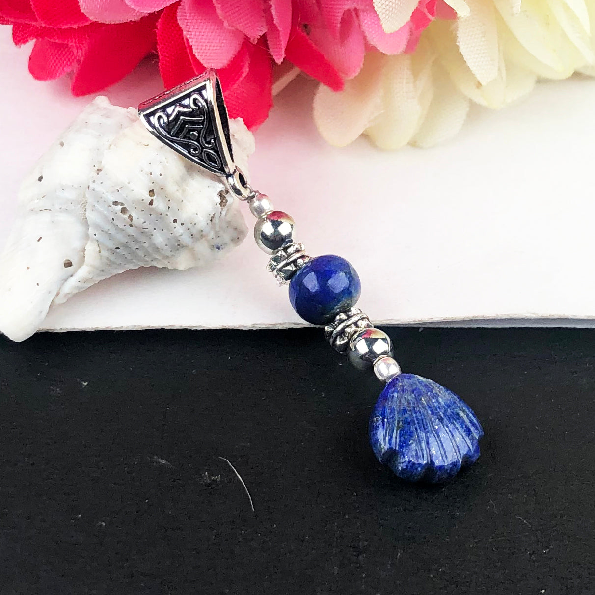 Stunning Blue Lapis Lazuli Healing Pendant for Women and Girls