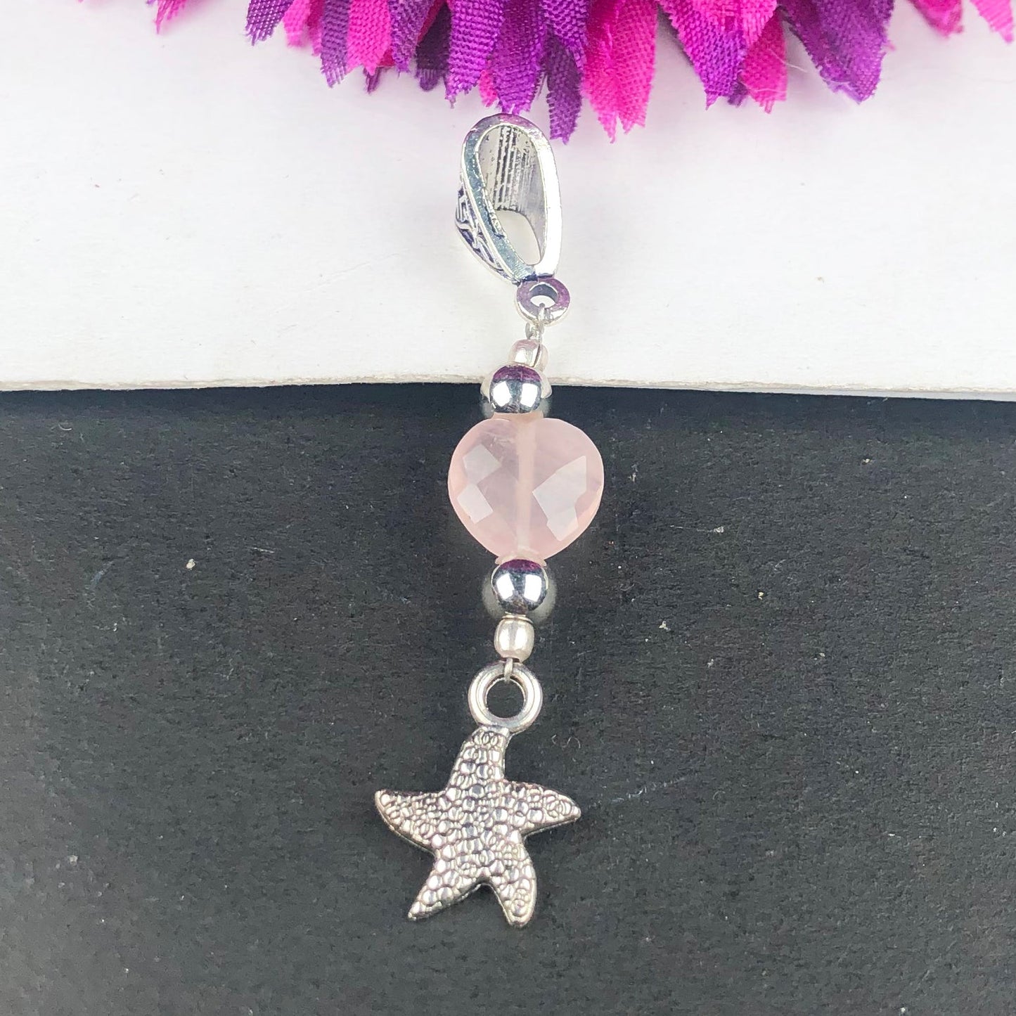 Pink Rose Quartz Pendant Healing for Women and Girls