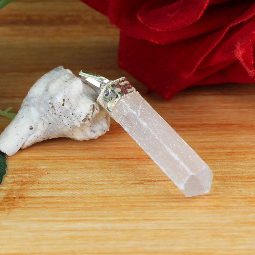 Amazing White Selenite Pendant