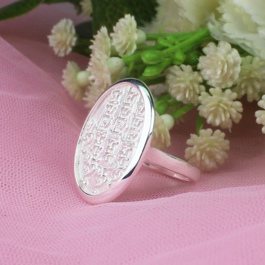Top Quality Tibet Silver Ring Main Metal Brass, Silver Coated