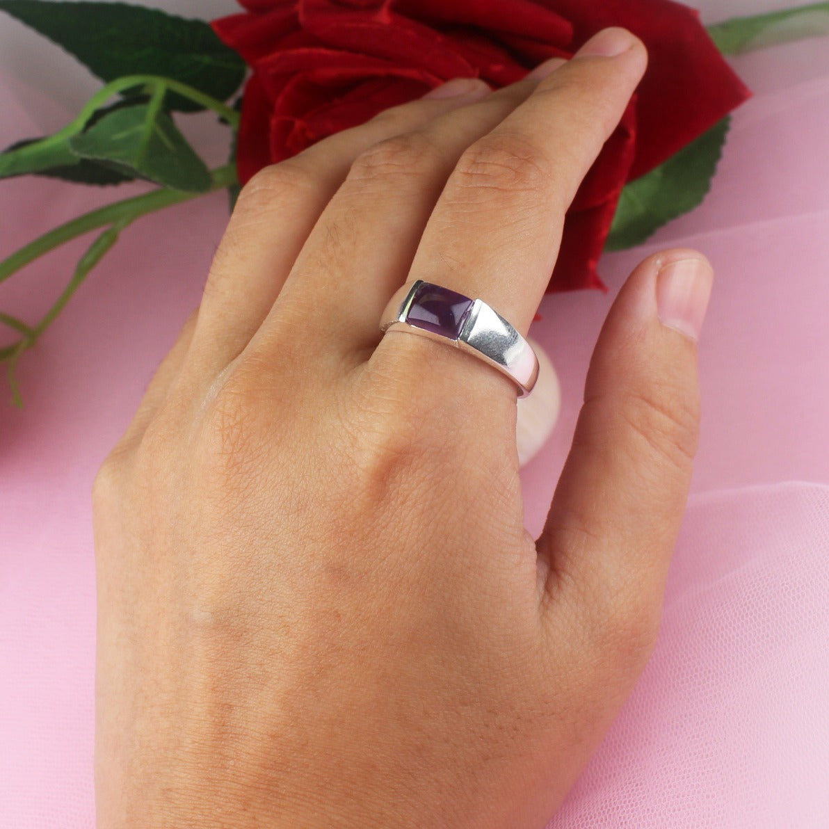 Awesome Amethyst Ring for Women and Girls