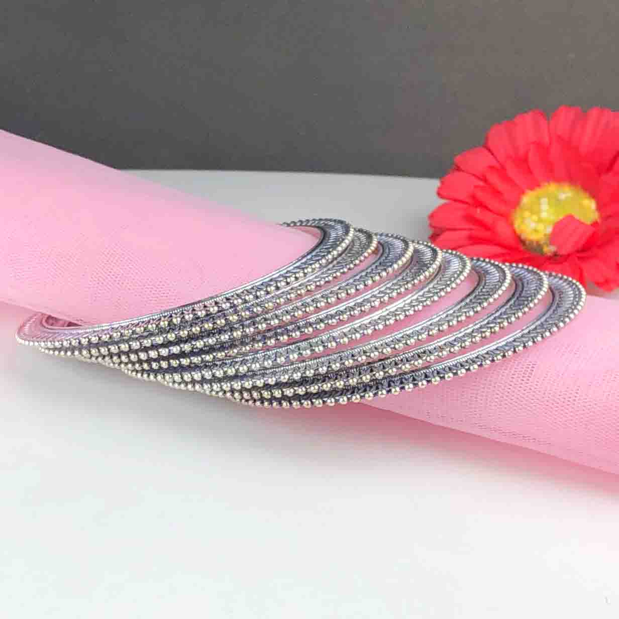 Gorgeous Tibet Silver Bangles Set