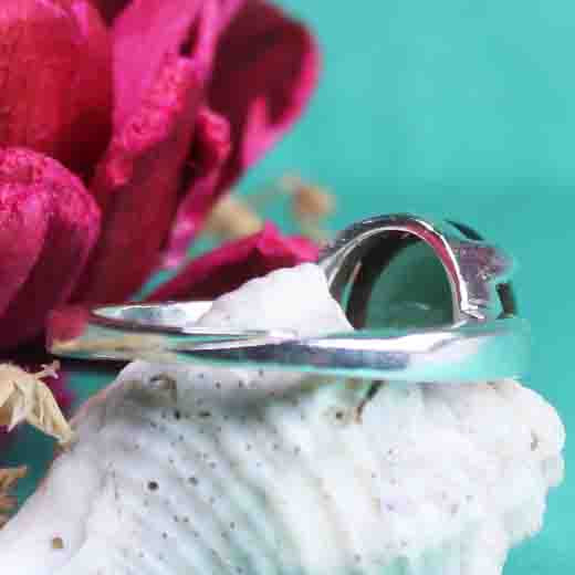 Very pretty Brown Smoky Quartz Ring Main Metal Brass, Silver Coated