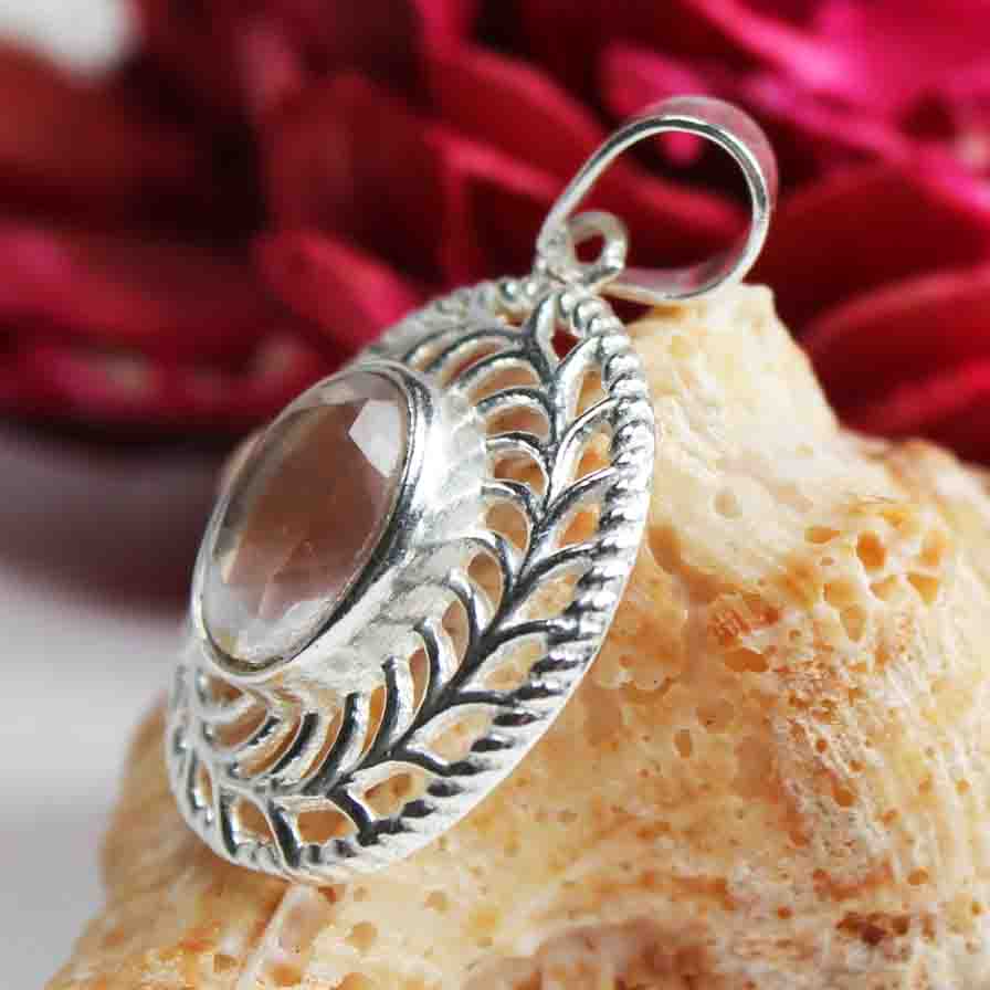 Beautiful Pink Rose Quartz Pendant