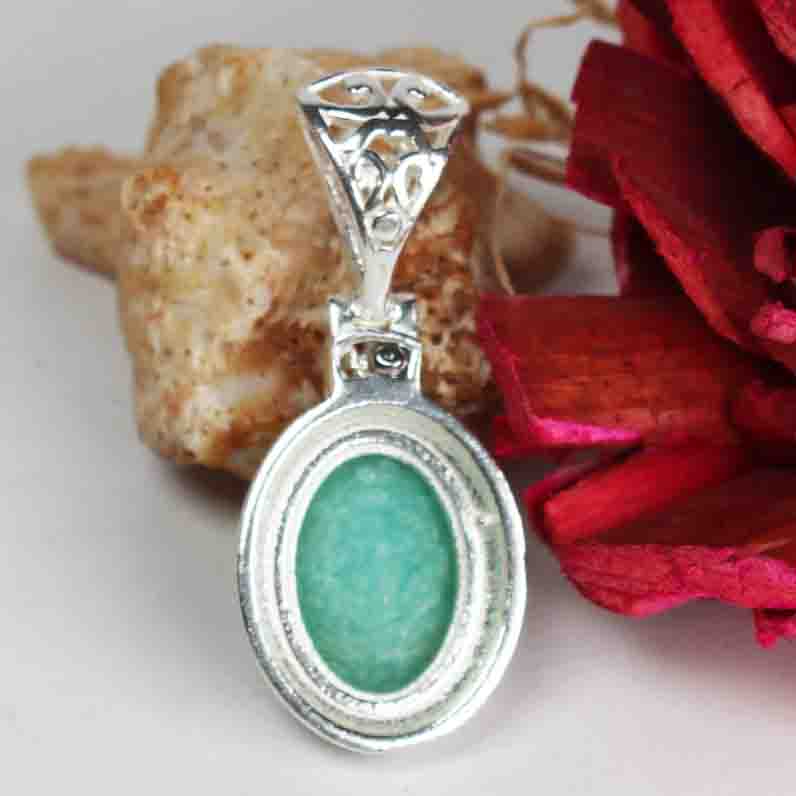 Fashionable Blue Amazonite Pendant