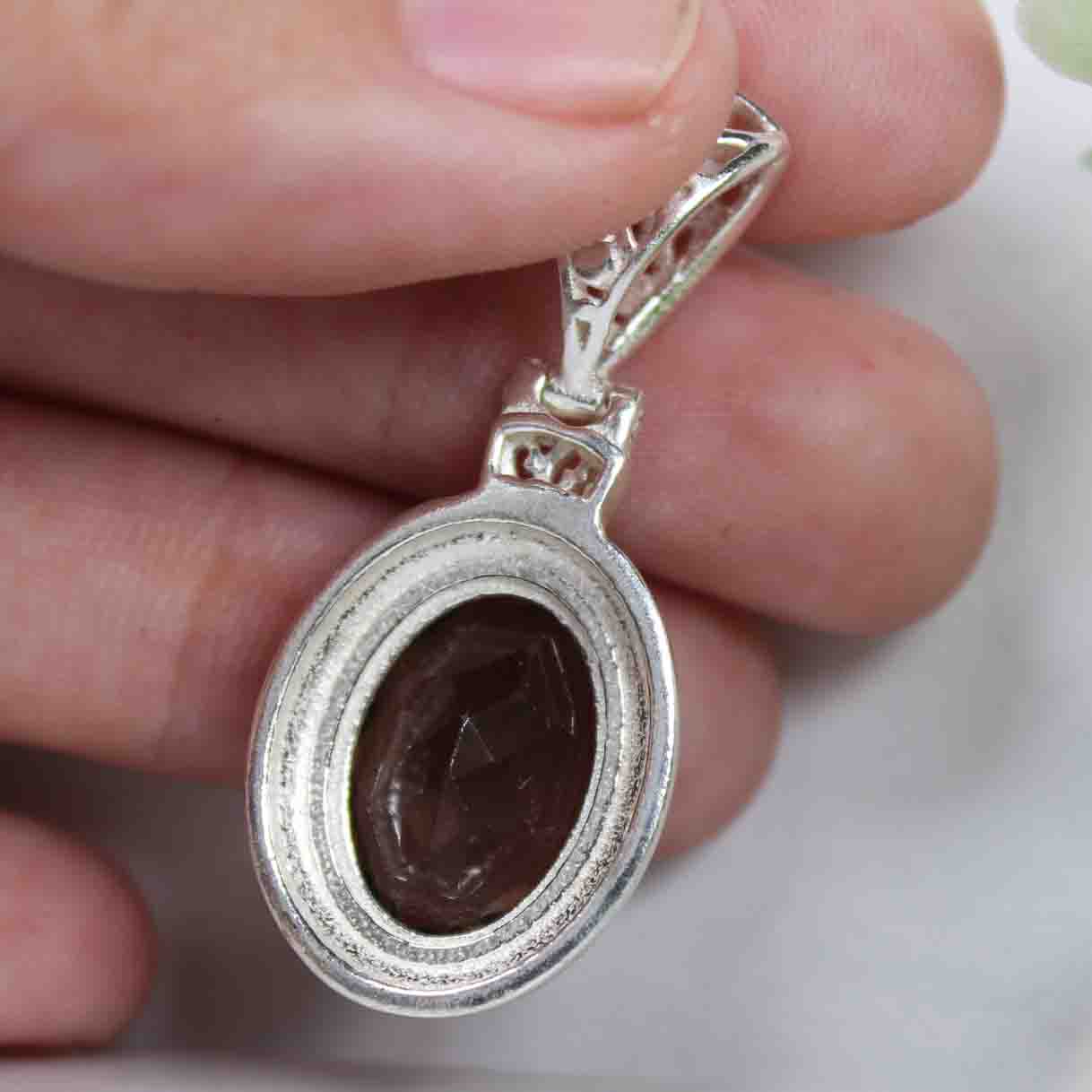 Fantastic Brown Smoky Quartz Pendant