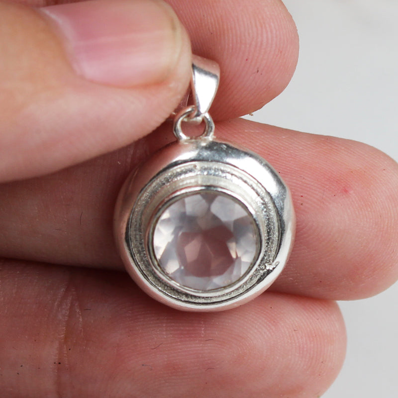 Gorgeous Pink Rose Quartz Pendant