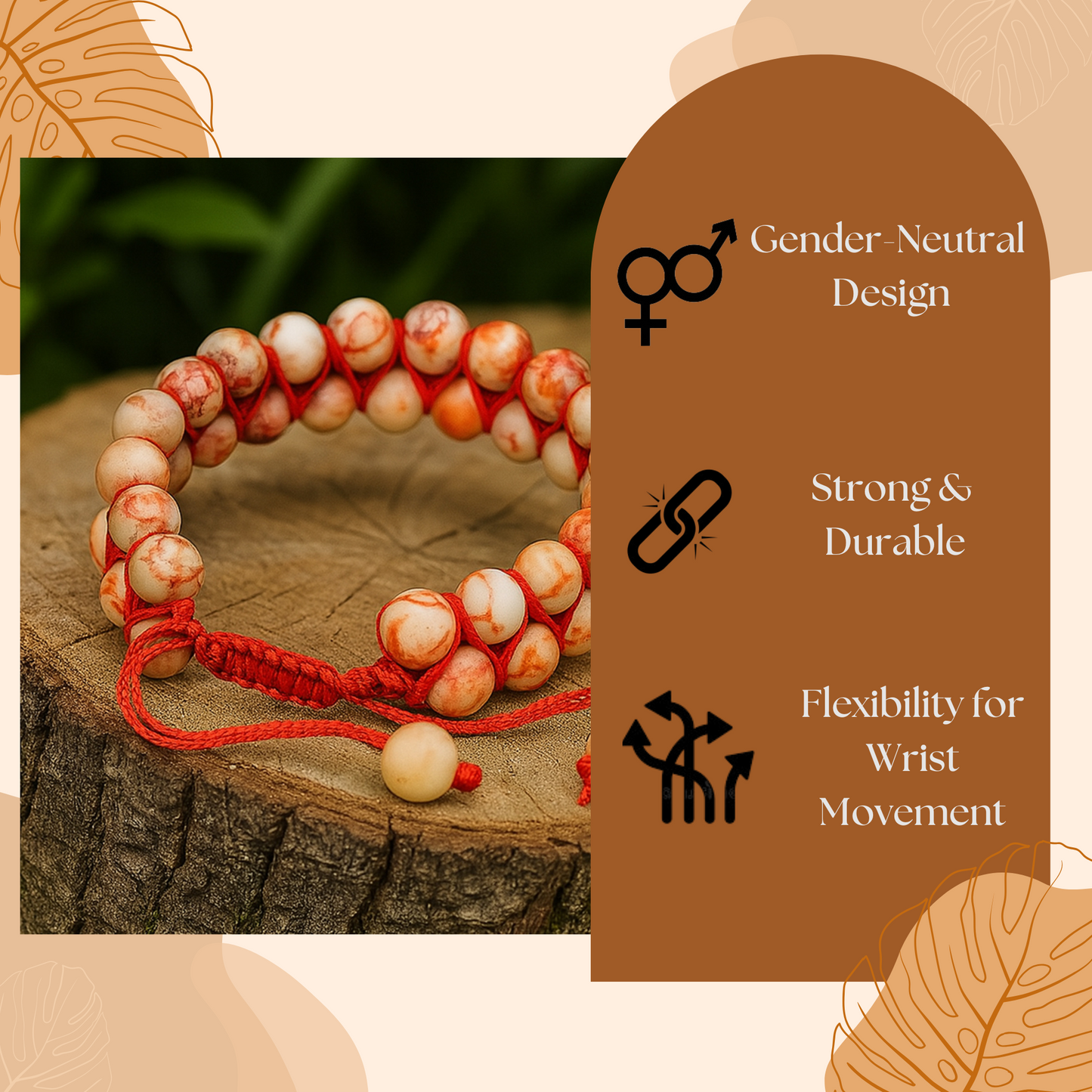 Red Web Jasper Bracelet- Grounding