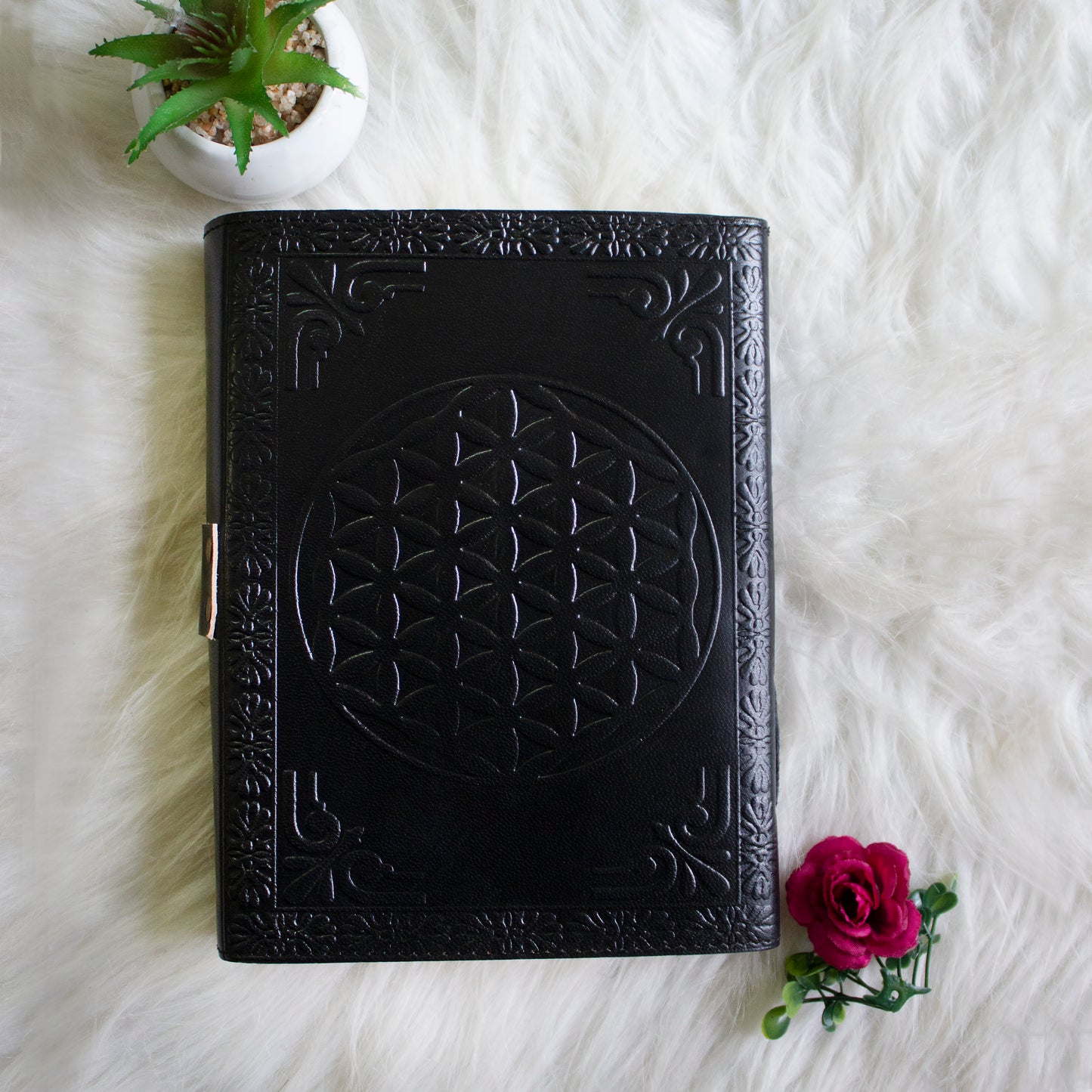 Black Tree of Life Leather Journal