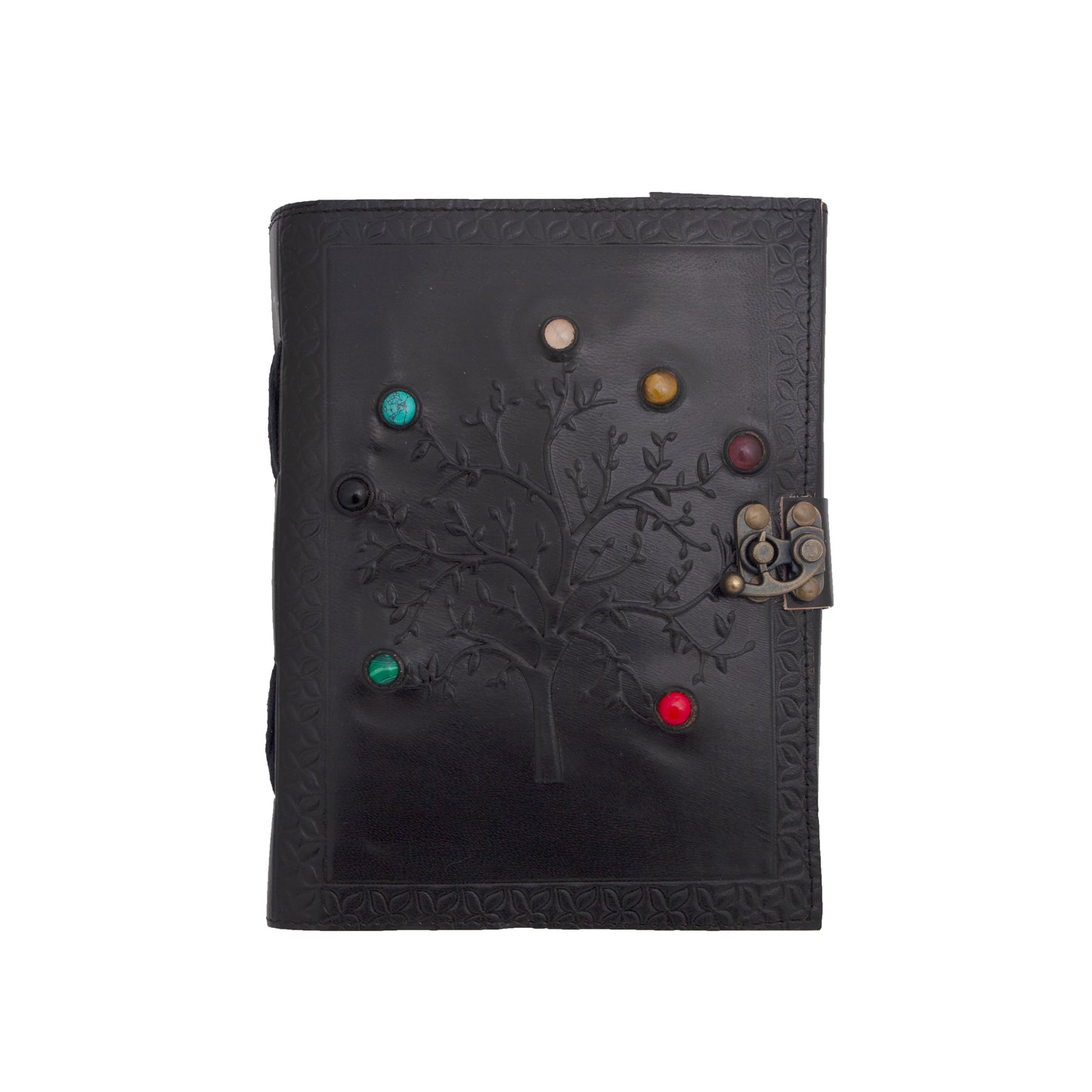Black Tree of Life Leather Journal