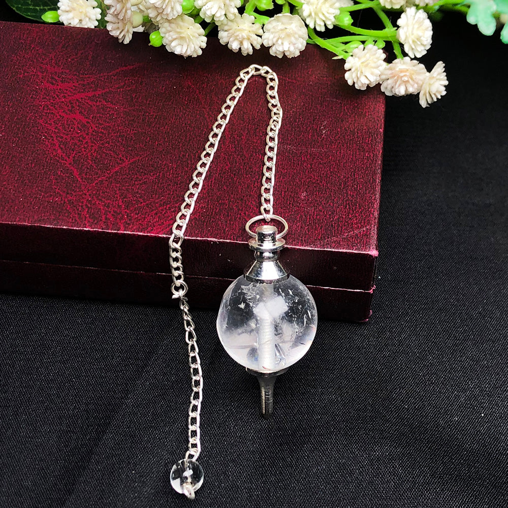 Clear Quartz Pendulum – Crystal Dowsing Tool for Clarity & Guidance